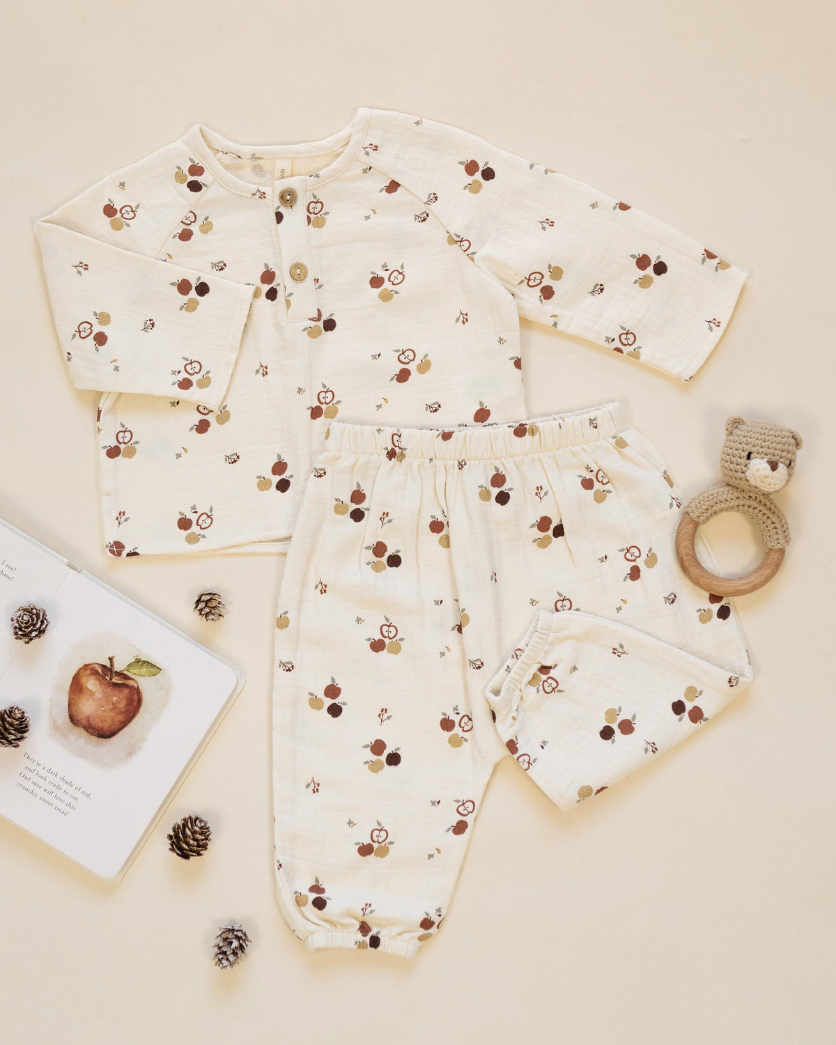 Zion Shirt Apples - Rylee + Cru | Kids Clothes | Trendy Baby Clothes | Modern Infant Outfits |