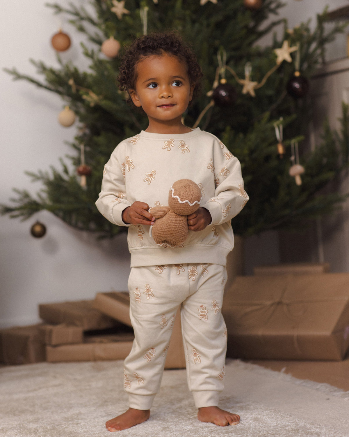 Relaxed Fleece Sweatshirt Gingerbread - Rylee + Cru | Kids Clothes | Trendy Baby Clothes | Modern Infant Outfits |