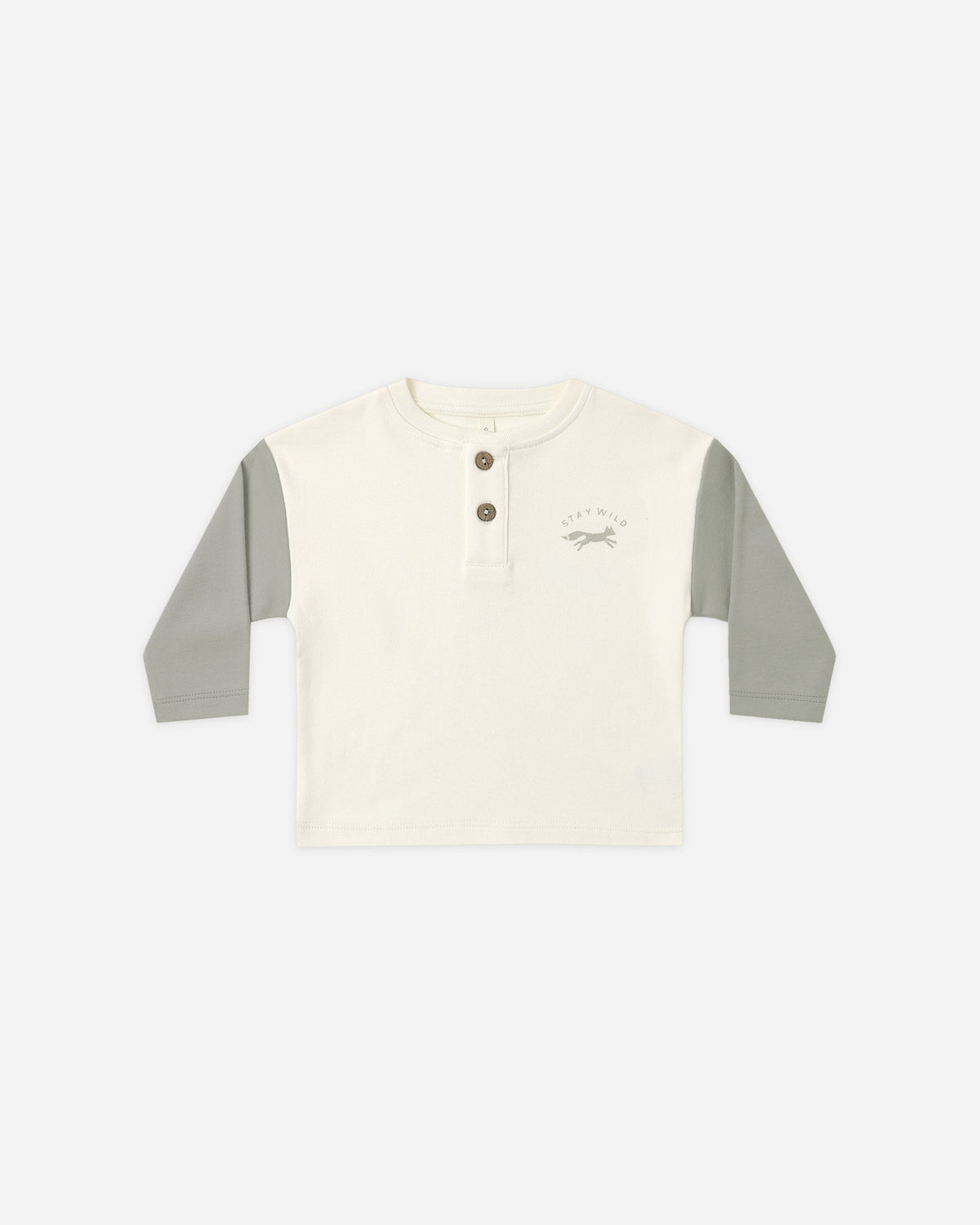 Long Sleeve Henley Tee Laurel - Rylee + Cru | Kids Clothes | Trendy Baby Clothes | Modern Infant Outfits |