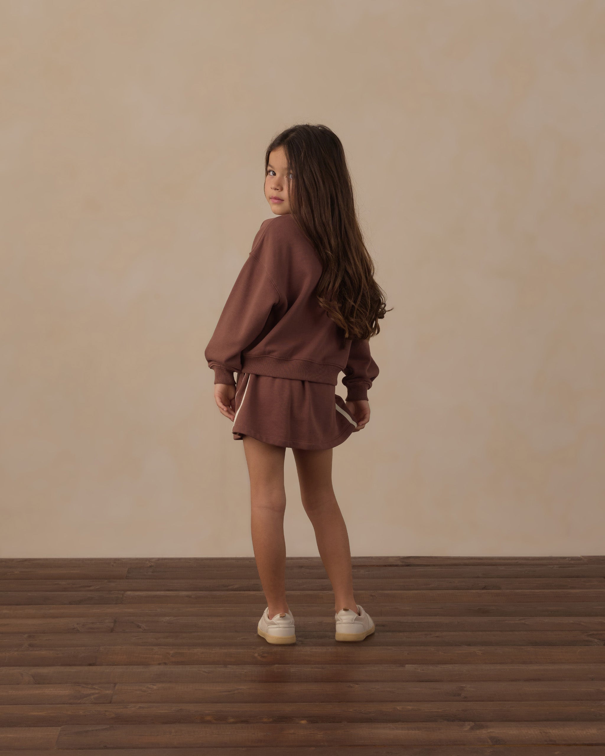 Half Zip Sweatshirt Mulberry - Rylee + Cru | Kids Clothes | Trendy Baby Clothes | Modern Infant Outfits |