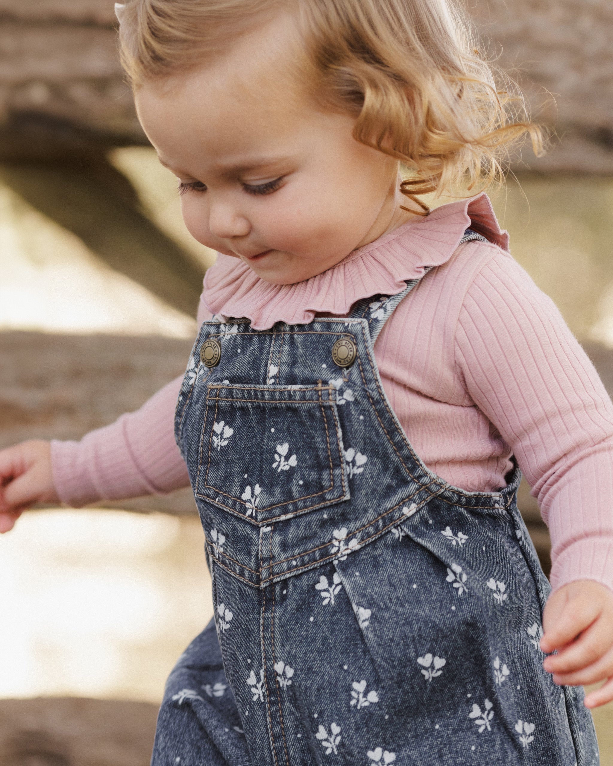 Ruffle Collar Bodysuit Rosewood - Rylee + Cru | Kids Clothes | Trendy Baby Clothes | Modern Infant Outfits |