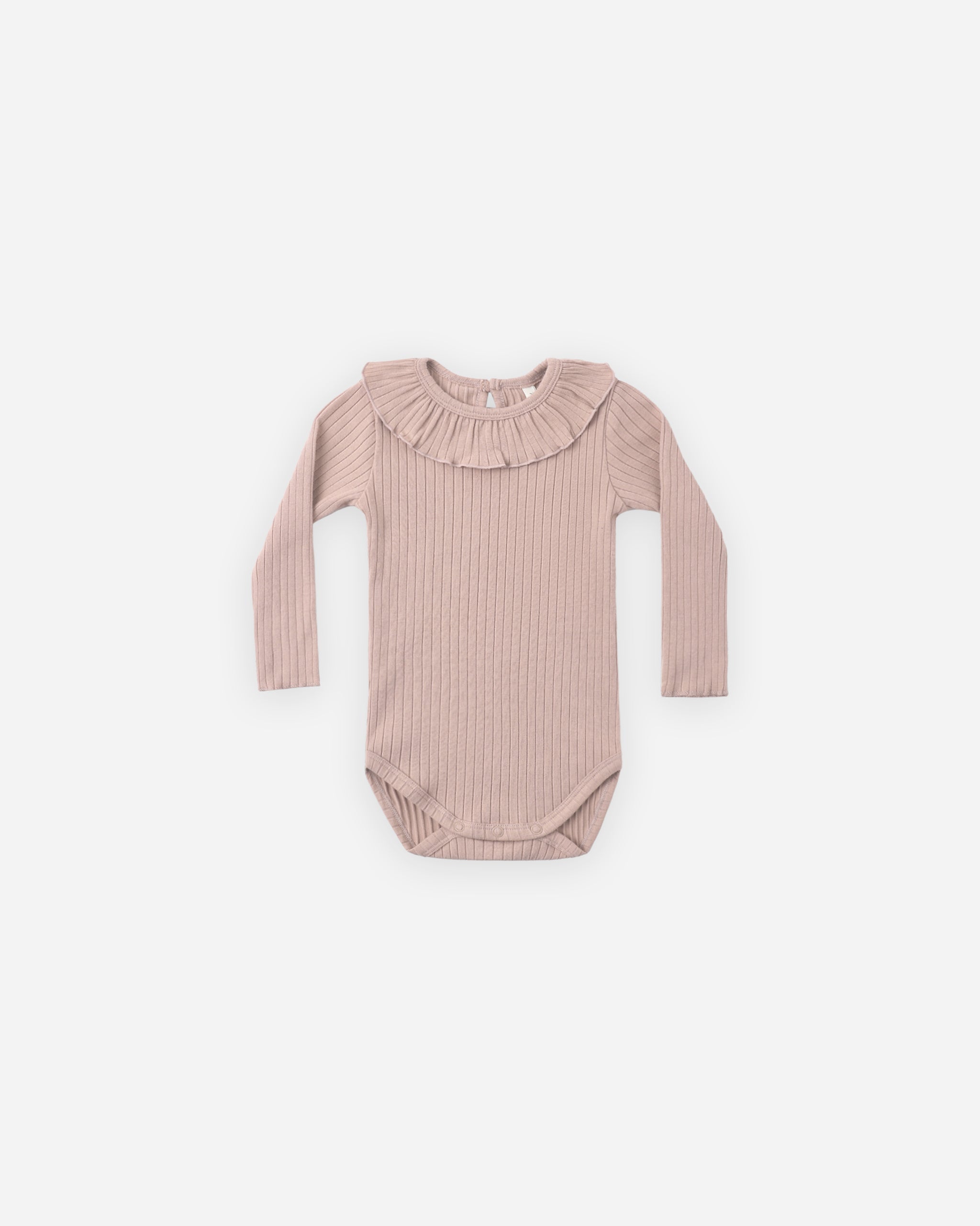 Ruffle Collar Bodysuit Rosewood - Rylee + Cru | Kids Clothes | Trendy Baby Clothes | Modern Infant Outfits |