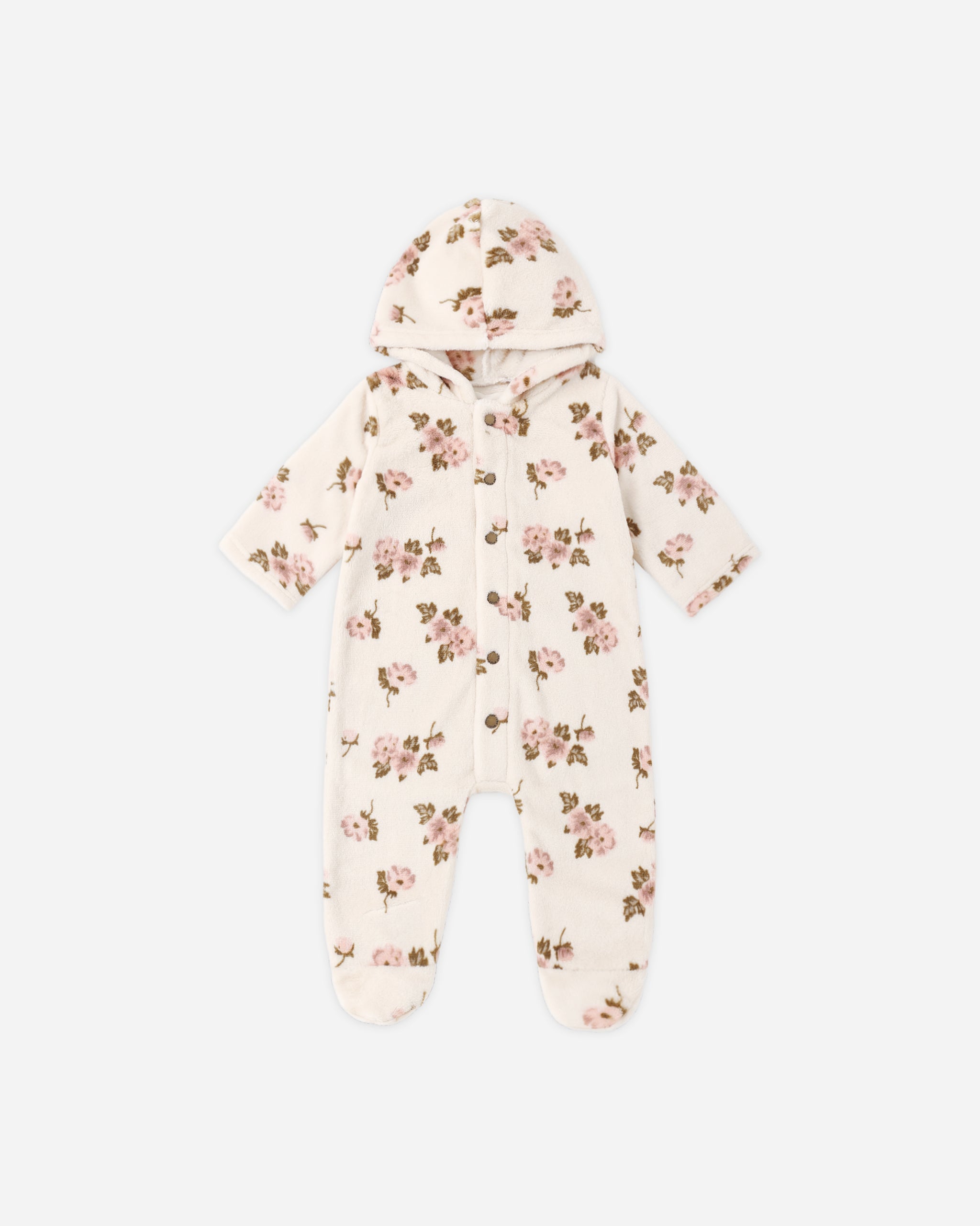 Fleece Jumpsuit Rose Garden - Rylee + Cru | Kids Clothes | Trendy Baby Clothes | Modern Infant Outfits |