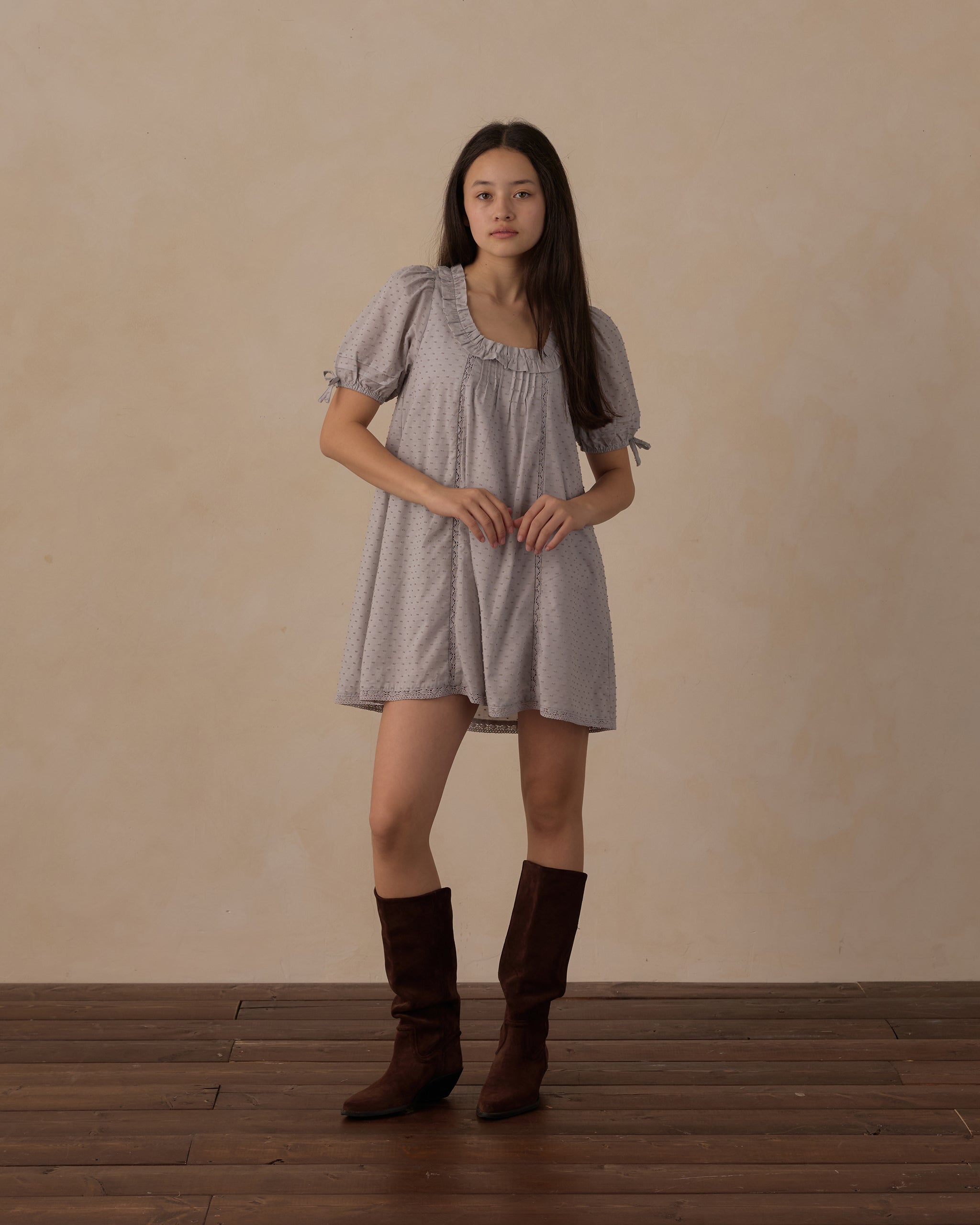 Teen Shiloh Dress Dusty Blue - Rylee + Cru | Kids Clothes | Trendy Baby Clothes | Modern Infant Outfits |