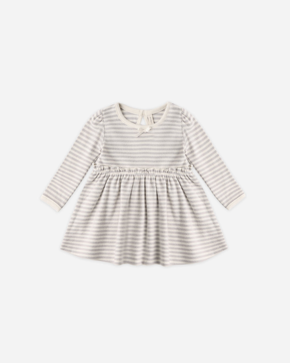 Alda Dress Fog Stripe - Rylee + Cru | Kids Clothes | Trendy Baby Clothes | Modern Infant Outfits |