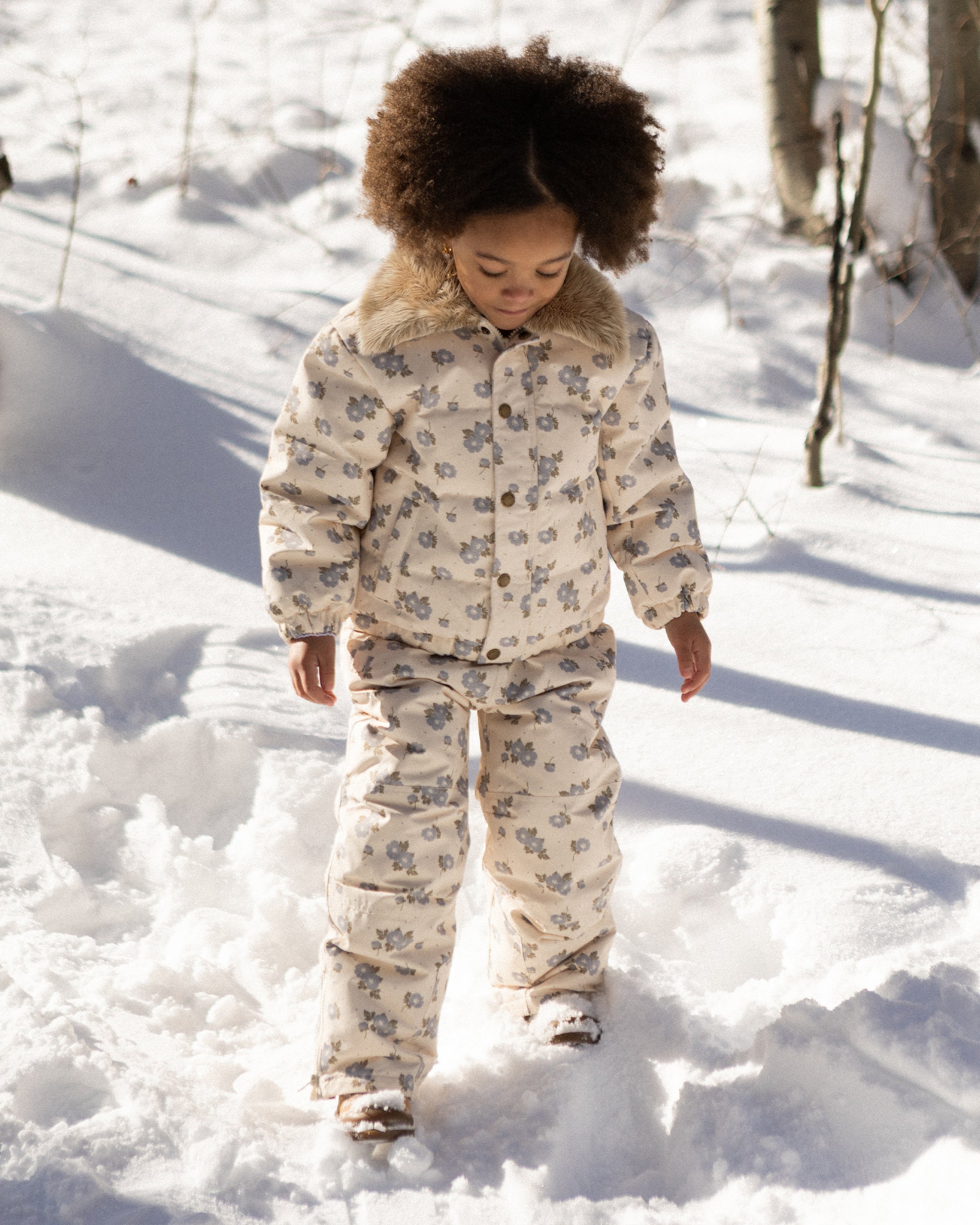 Idyllwild Jacket Blue Floral - Rylee + Cru | Kids Clothes | Trendy Baby Clothes | Modern Infant Outfits |