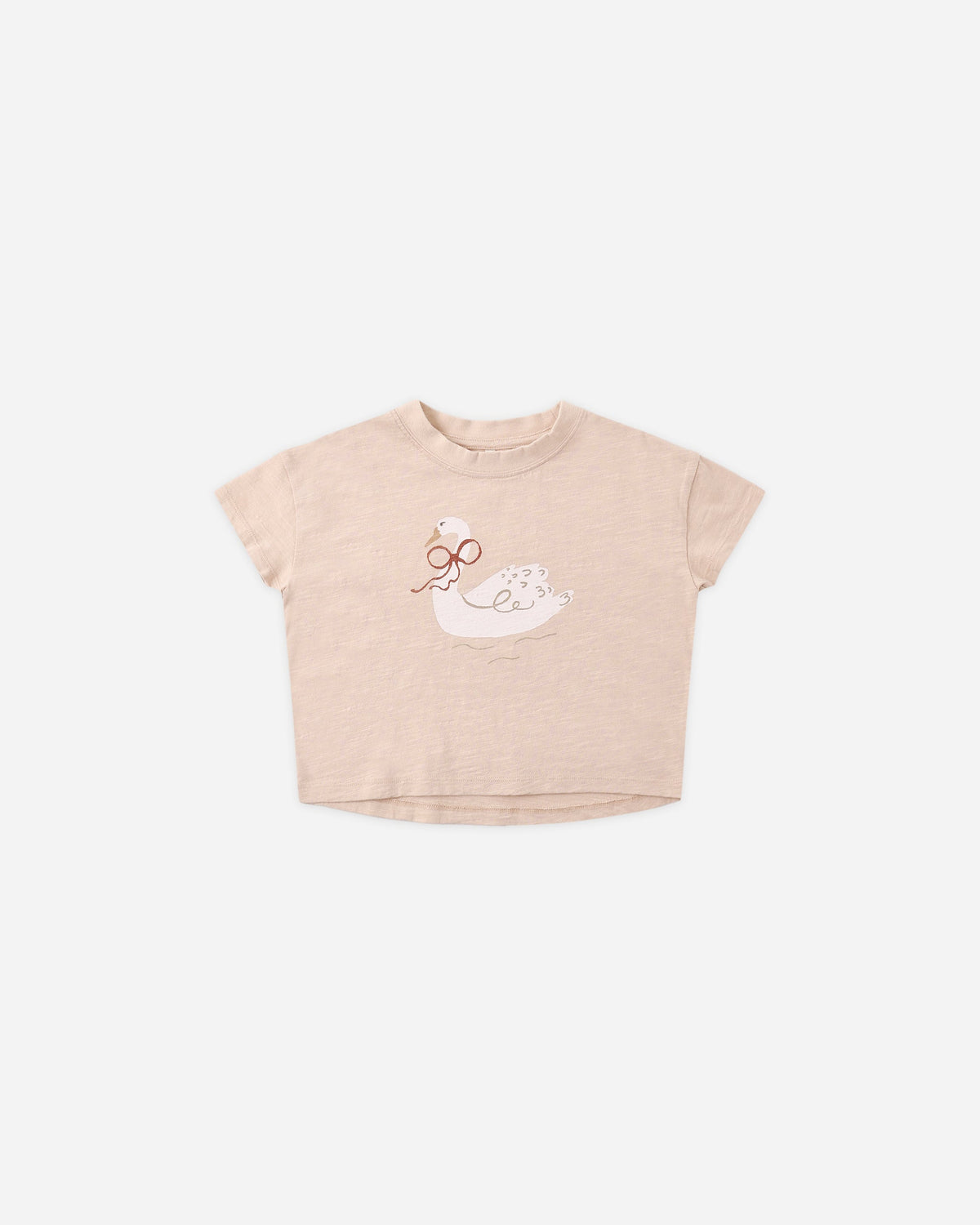 Boxy Tee Swan - Rylee + Cru | Kids Clothes | Trendy Baby Clothes | Modern Infant Outfits |