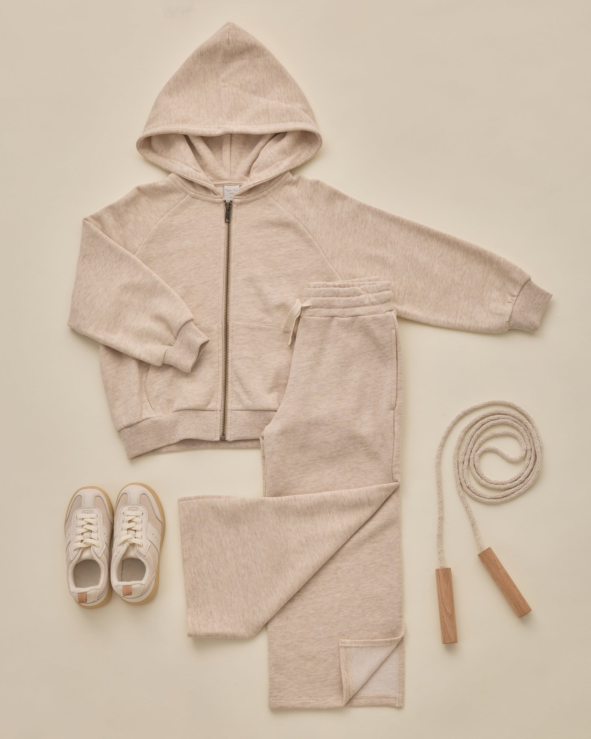 Hailey Sweatpant Heathered Ash - Rylee + Cru | Kids Clothes | Trendy Baby Clothes | Modern Infant Outfits |