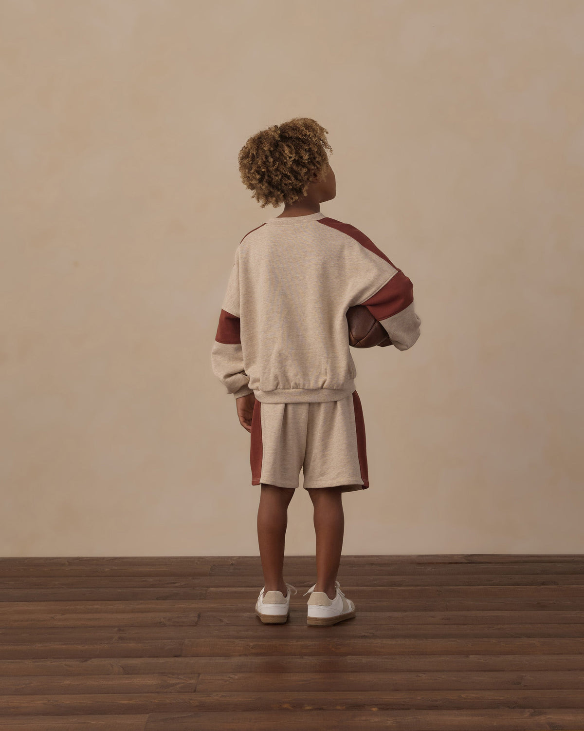Boxing Sweat Short Heathered Ash - Rylee + Cru | Kids Clothes | Trendy Baby Clothes | Modern Infant Outfits |