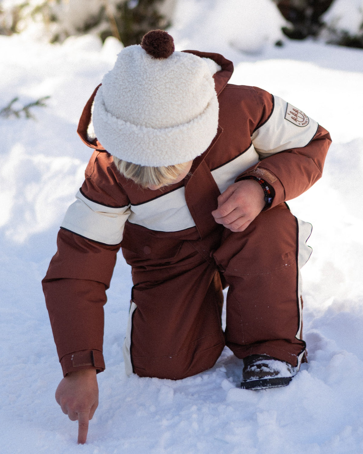 Pom Shearling Beanie Natural - Rylee + Cru | Kids Clothes | Trendy Baby Clothes | Modern Infant Outfits |