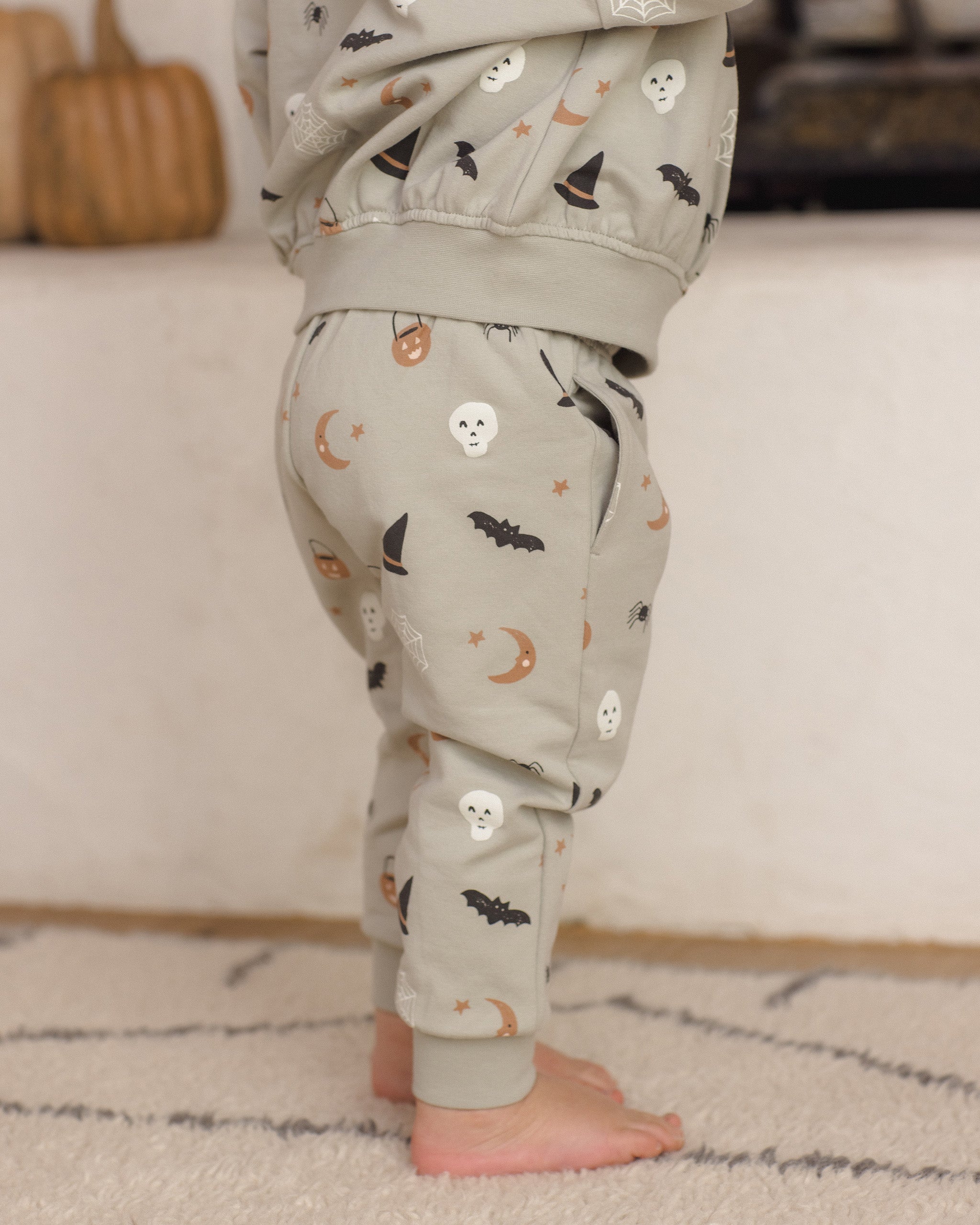 Relaxed Fleece Sweatpant Halloween Things - Rylee + Cru | Kids Clothes | Trendy Baby Clothes | Modern Infant Outfits |
