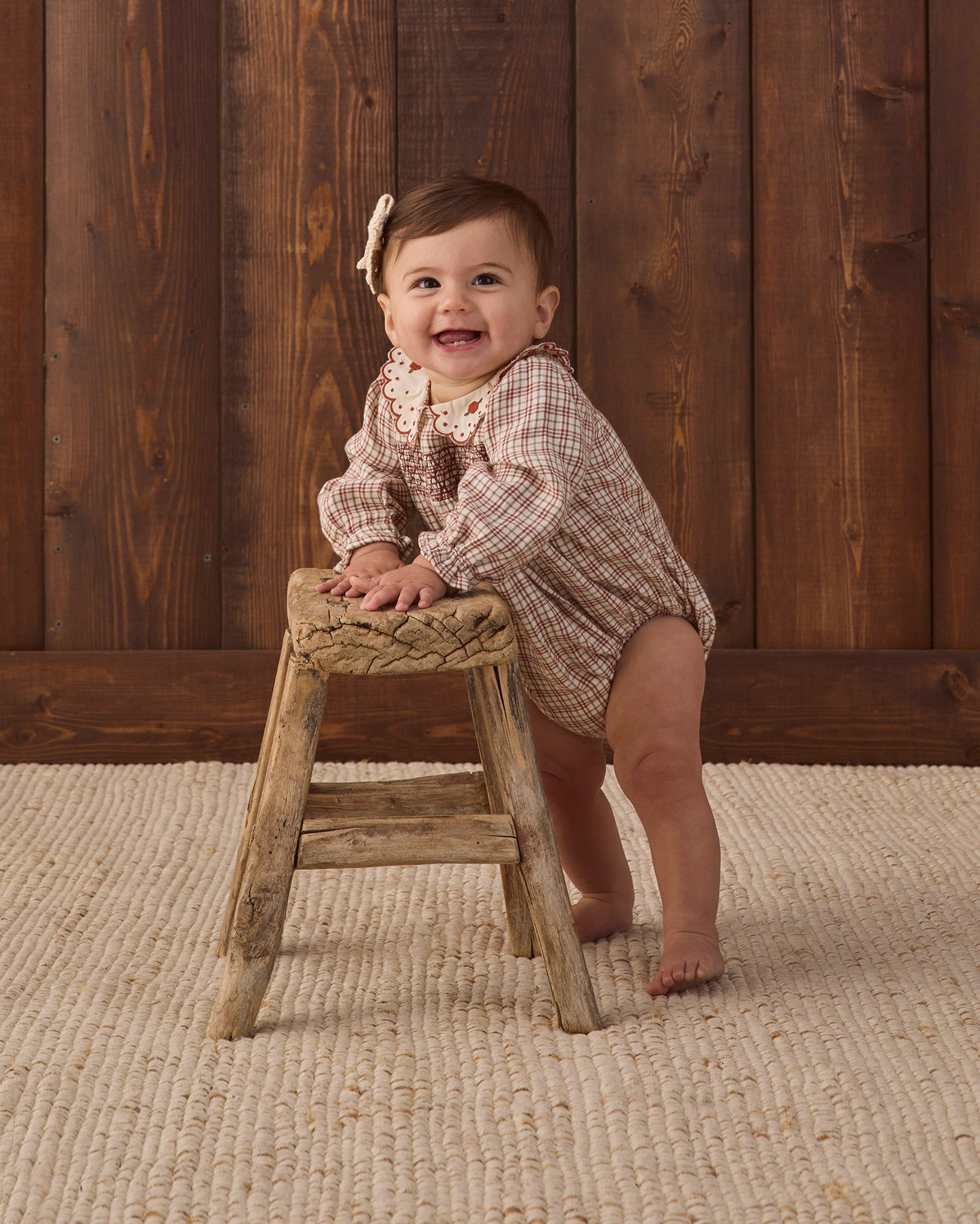 Callie Romper Christmas Plaid - Rylee + Cru | Kids Clothes | Trendy Baby Clothes | Modern Infant Outfits |
