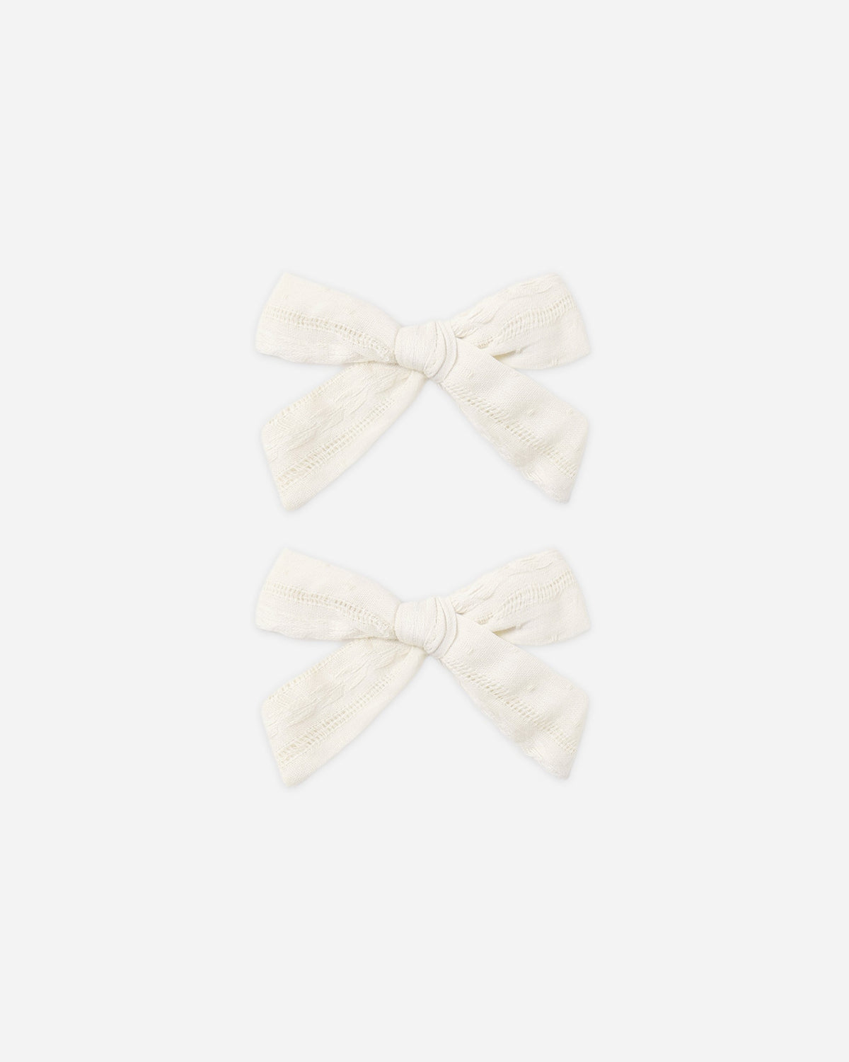 Bows, Set of 2 Ivory - Rylee + Cru | Kids Clothes | Trendy Baby Clothes | Modern Infant Outfits |