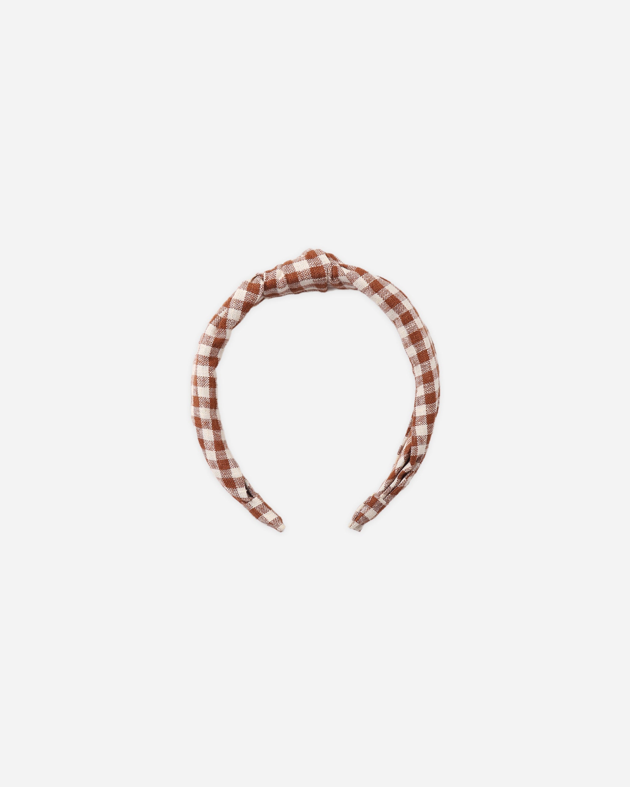 Knotted Headband Brick Check - Rylee + Cru | Kids Clothes | Trendy Baby Clothes | Modern Infant Outfits |
