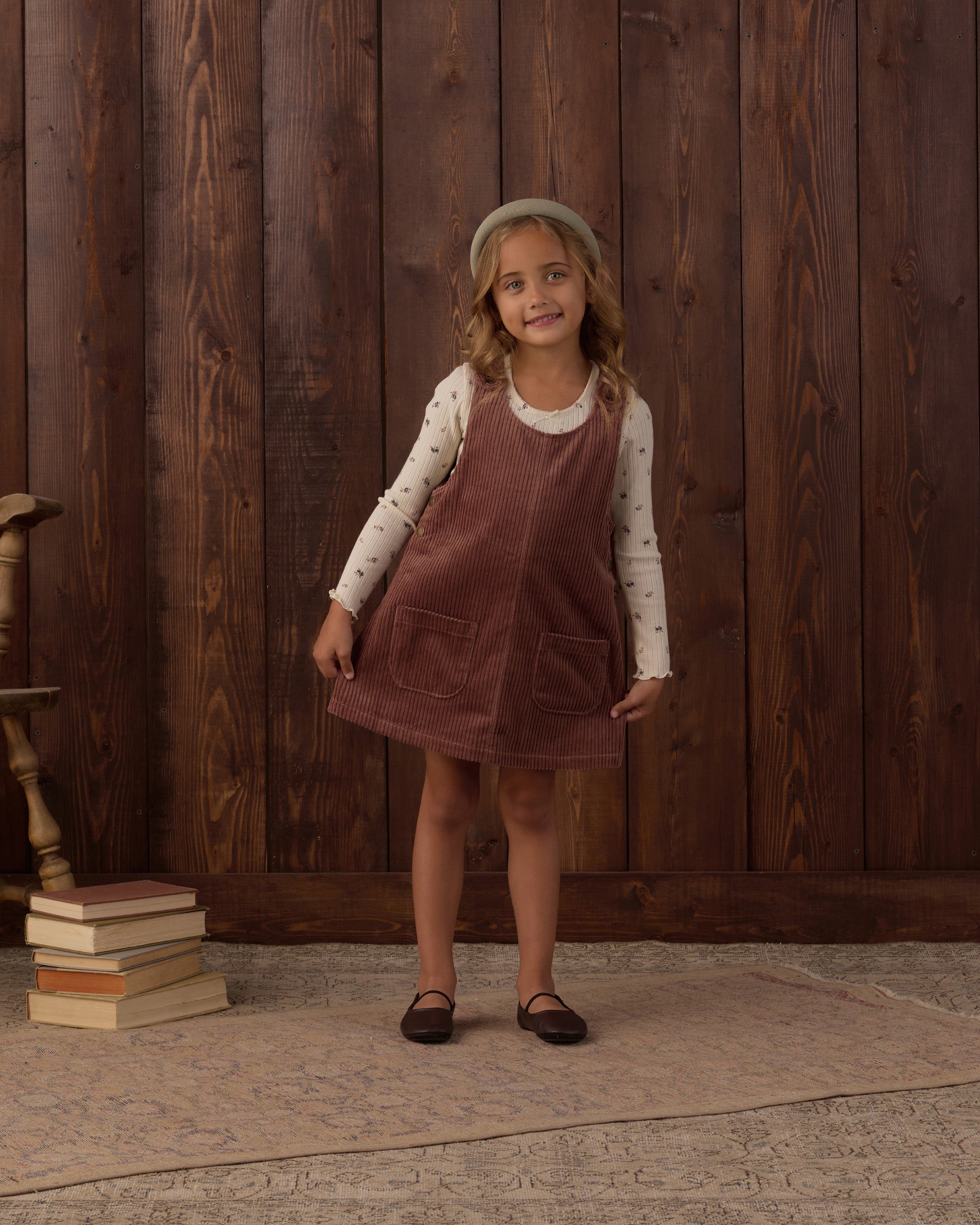 Odette Overall Dress Mulberry - Rylee + Cru | Kids Clothes | Trendy Baby Clothes | Modern Infant Outfits |