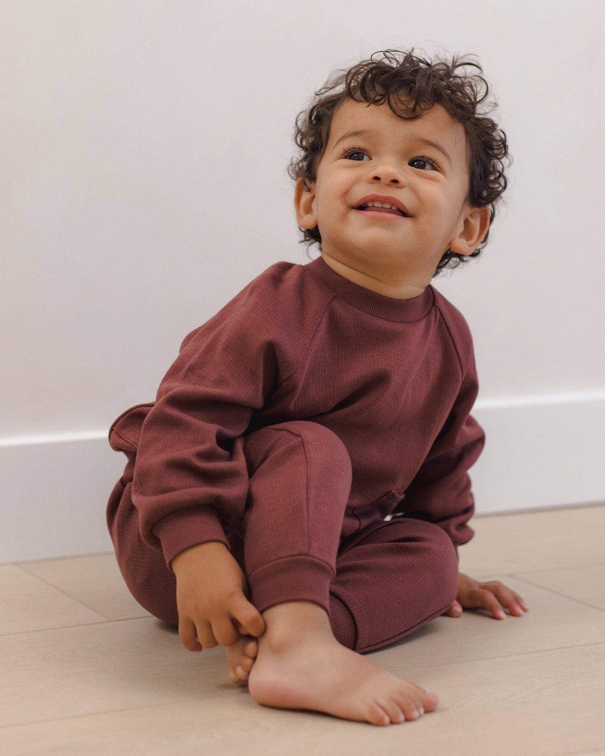 Sweatpant Black Cherry - Rylee + Cru | Kids Clothes | Trendy Baby Clothes | Modern Infant Outfits |