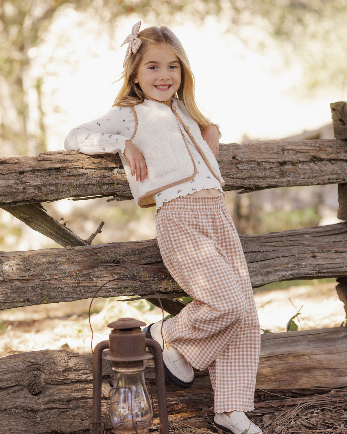 Sherpa Vest Natural - Rylee + Cru | Kids Clothes | Trendy Baby Clothes | Modern Infant Outfits |