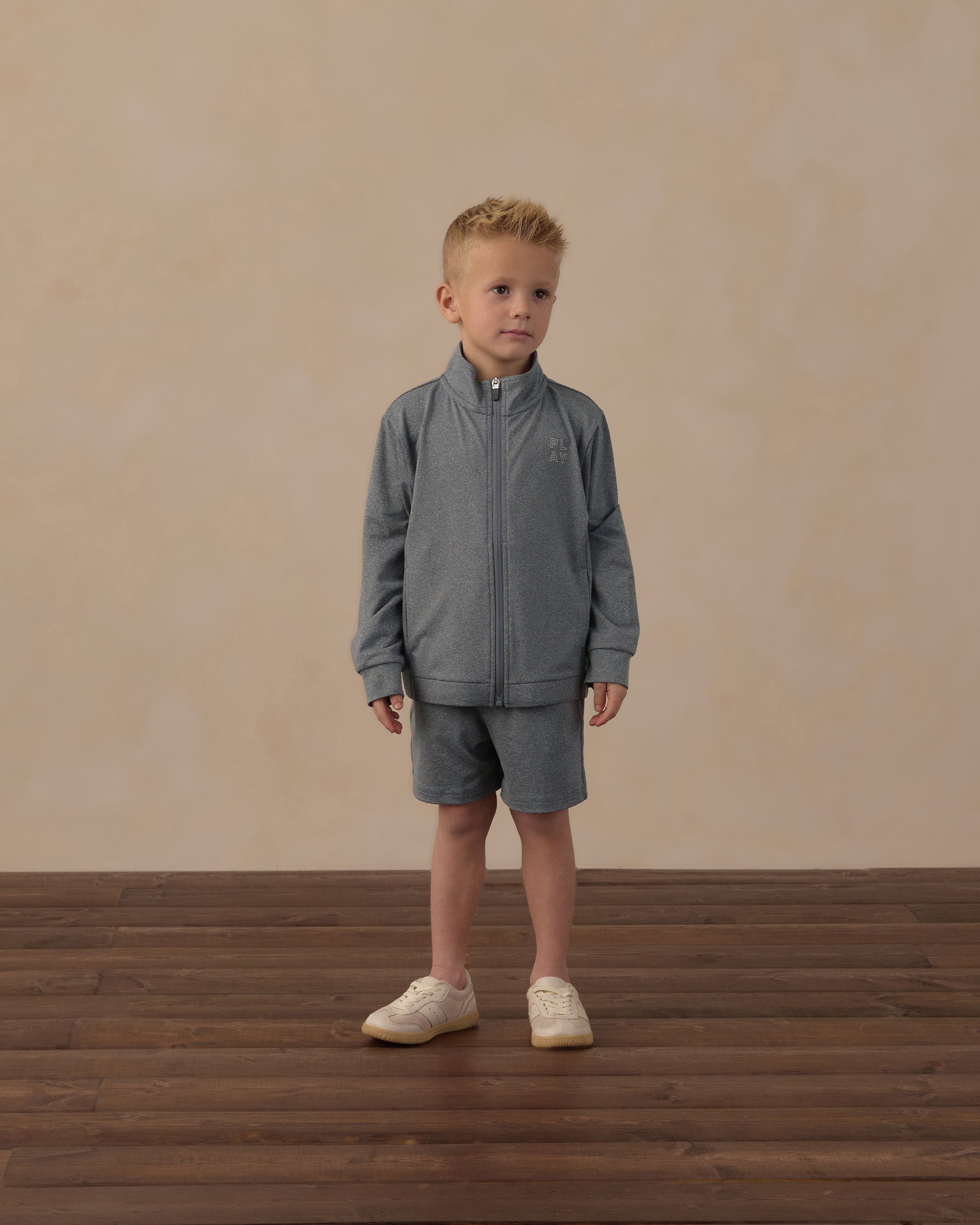 Technical Jacket Heathered Midnight - Rylee + Cru | Kids Clothes | Trendy Baby Clothes | Modern Infant Outfits |