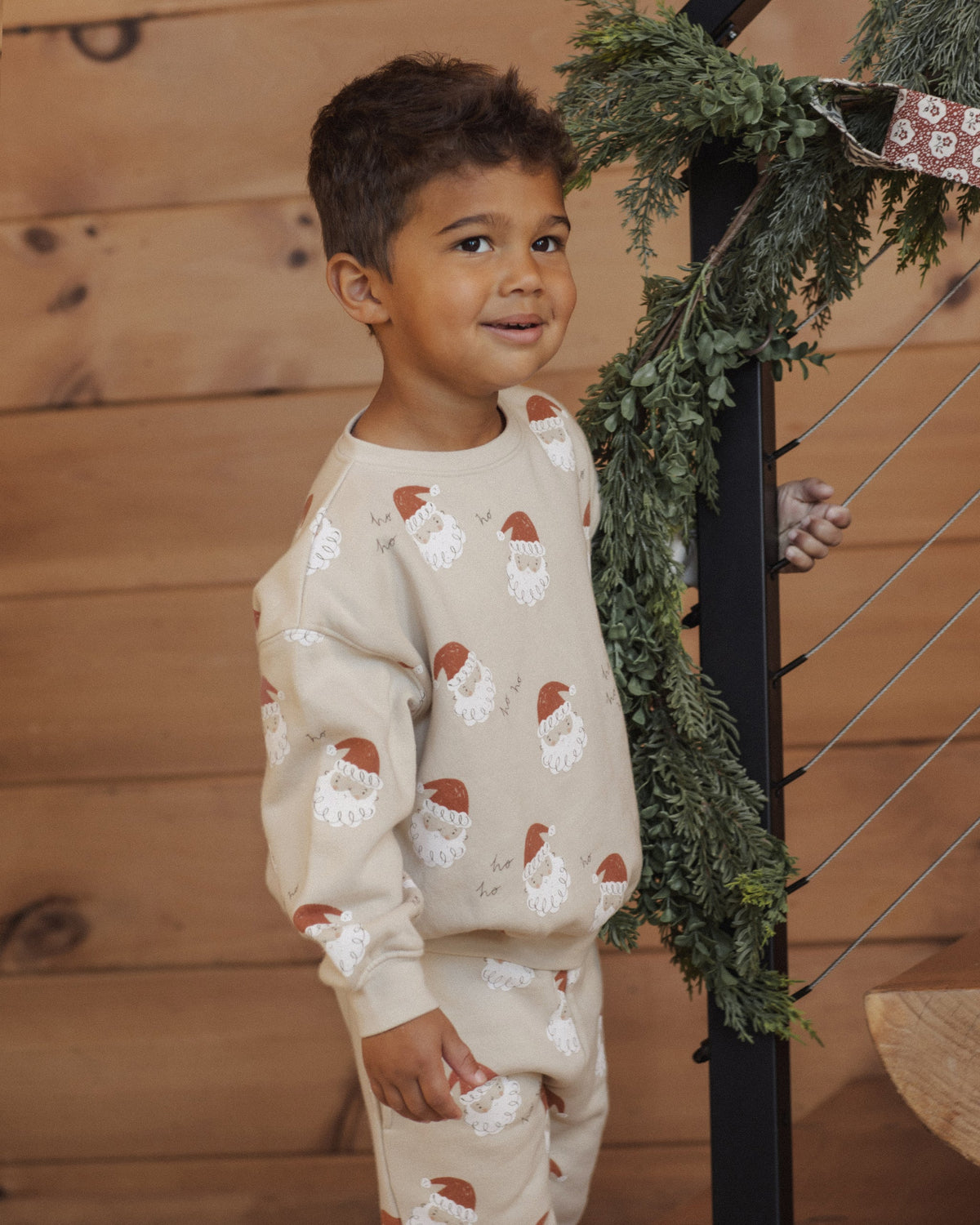 Relaxed Sweatshirt Santa - Rylee + Cru | Kids Clothes | Trendy Baby Clothes | Modern Infant Outfits |