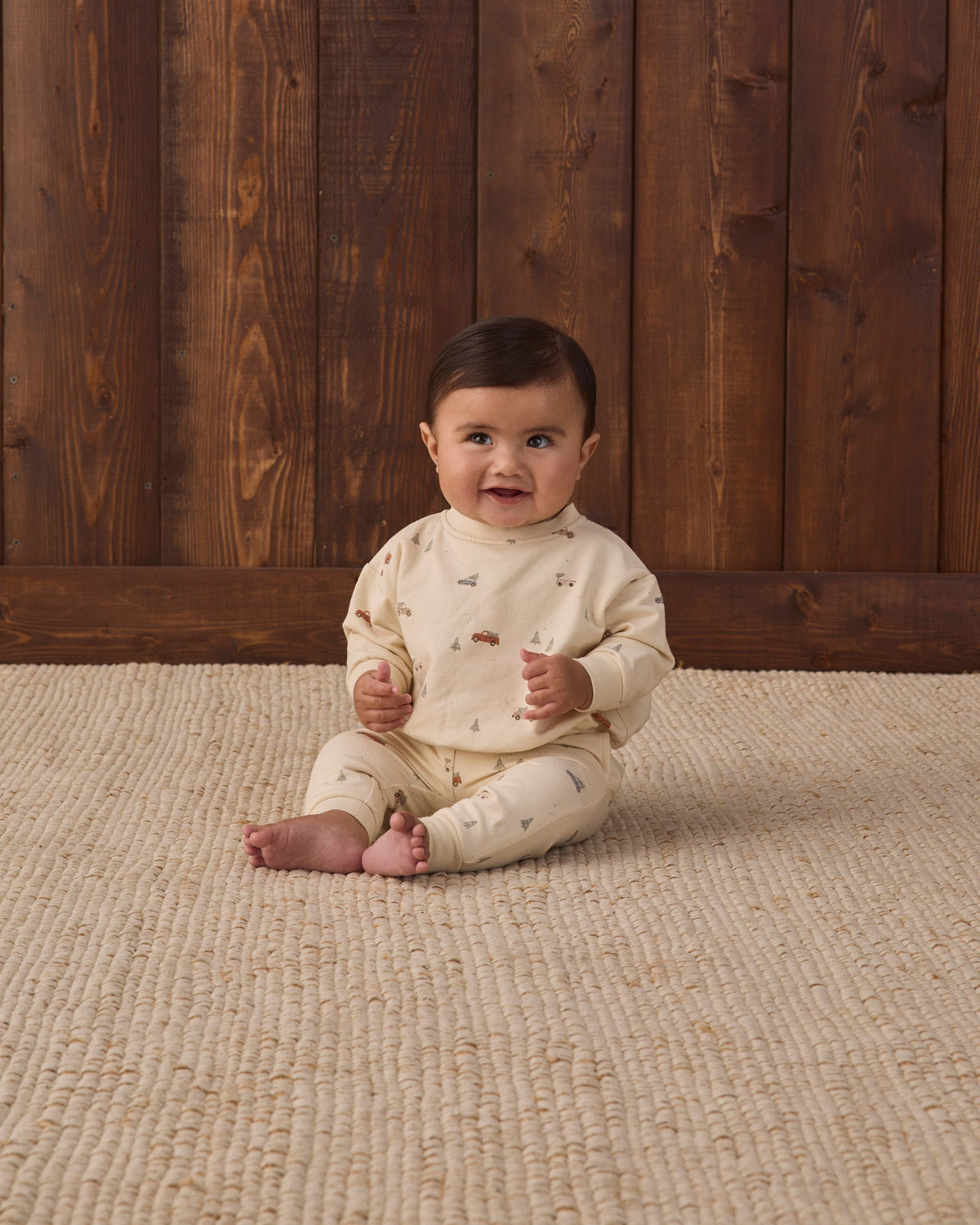 Relaxed Fleece Sweatshirt Holiday Drive - Rylee + Cru | Kids Clothes | Trendy Baby Clothes | Modern Infant Outfits |