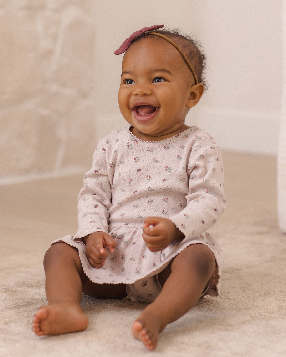 Pointelle Skirted Bodysuit Heart Ditsy - Rylee + Cru | Kids Clothes | Trendy Baby Clothes | Modern Infant Outfits |