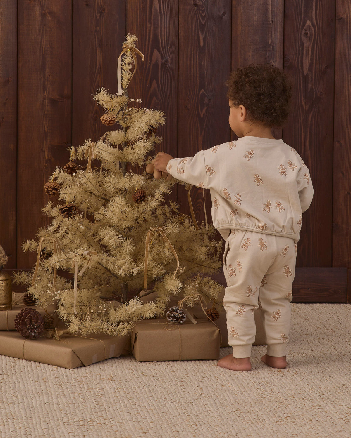 Relaxed Fleece Sweatpant Gingerbread - Rylee + Cru | Kids Clothes | Trendy Baby Clothes | Modern Infant Outfits |
