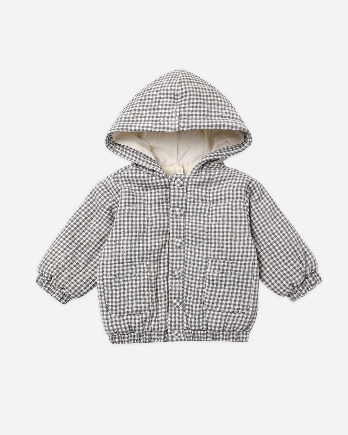 Hooded Woven Jacket Midnight Gingham - Rylee + Cru | Kids Clothes | Trendy Baby Clothes | Modern Infant Outfits |