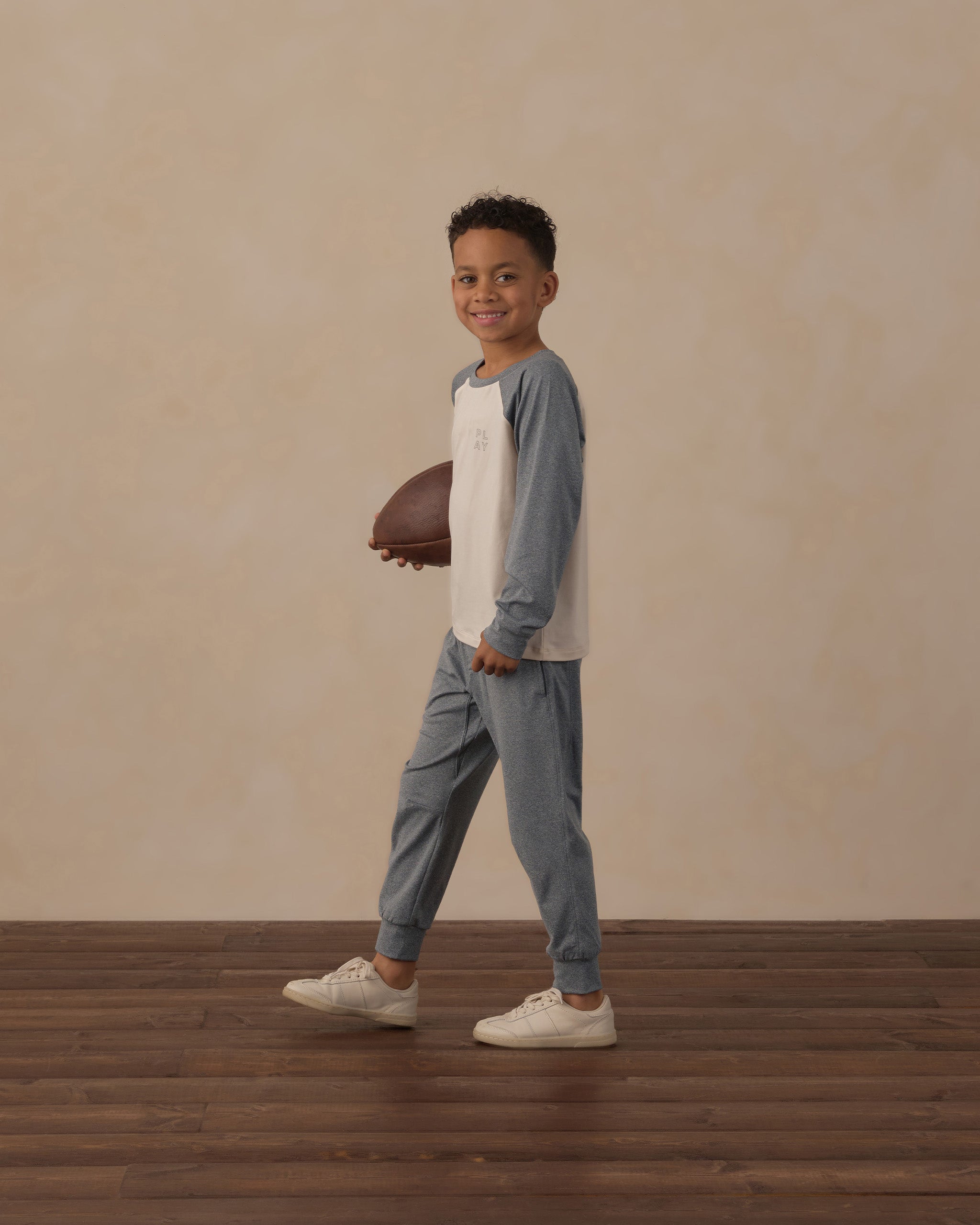 Century Tech Jogger Heathered Midnight - Rylee + Cru | Kids Clothes | Trendy Baby Clothes | Modern Infant Outfits |