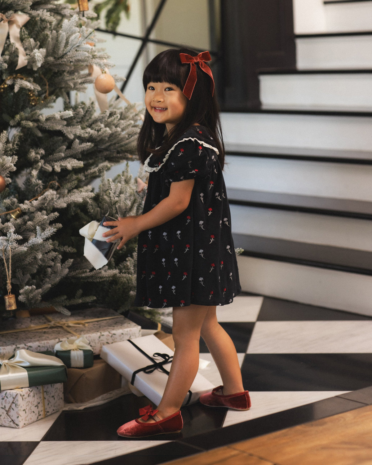 Janette Dress Winter Ditsy