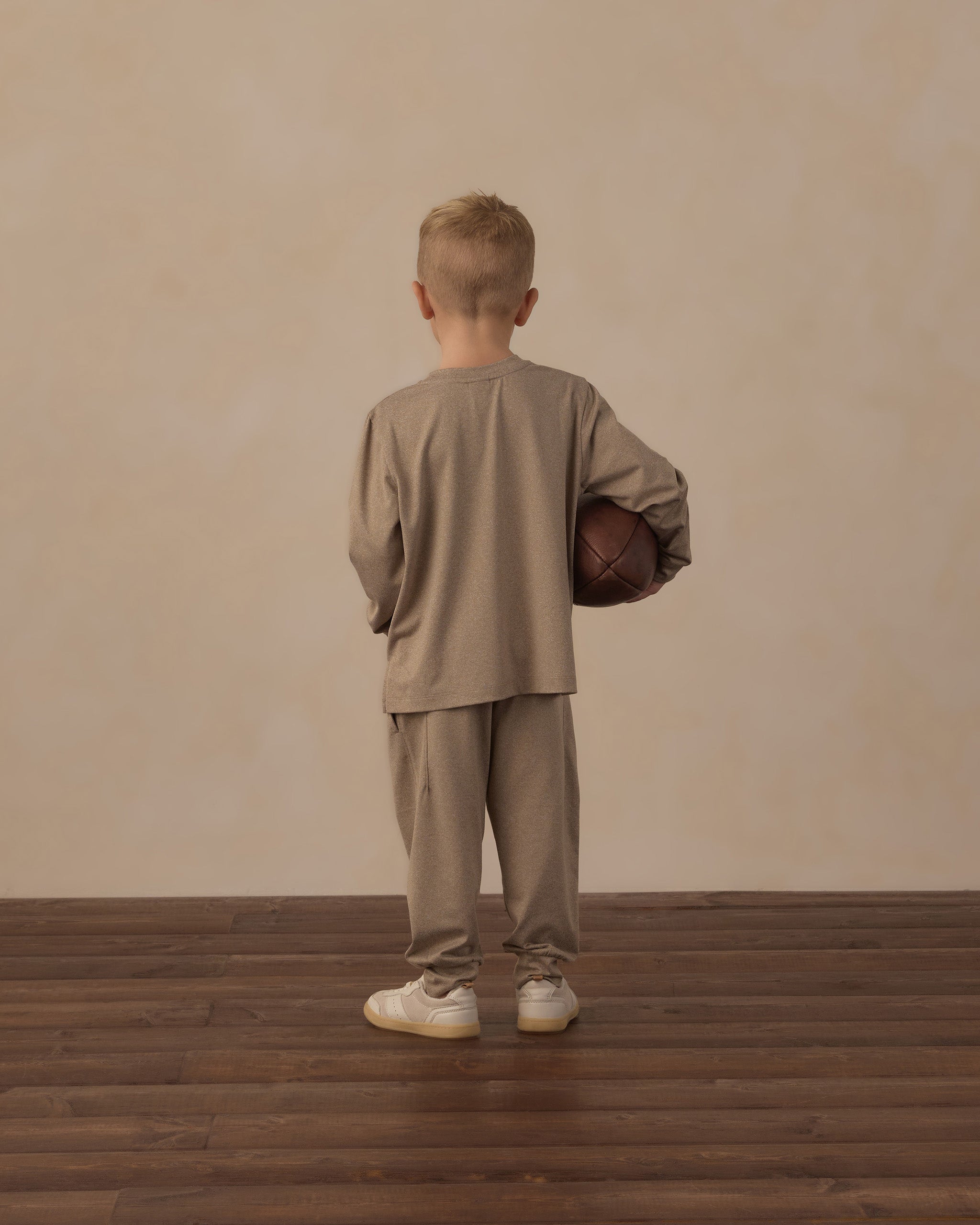 Long Sleeve Pocket Tee Heathered Olive - Rylee + Cru | Kids Clothes | Trendy Baby Clothes | Modern Infant Outfits |