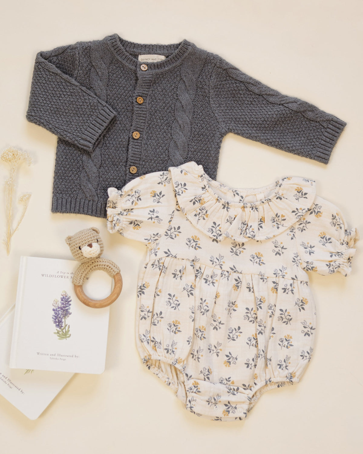 Collared Romper French Floral - Rylee + Cru | Kids Clothes | Trendy Baby Clothes | Modern Infant Outfits |