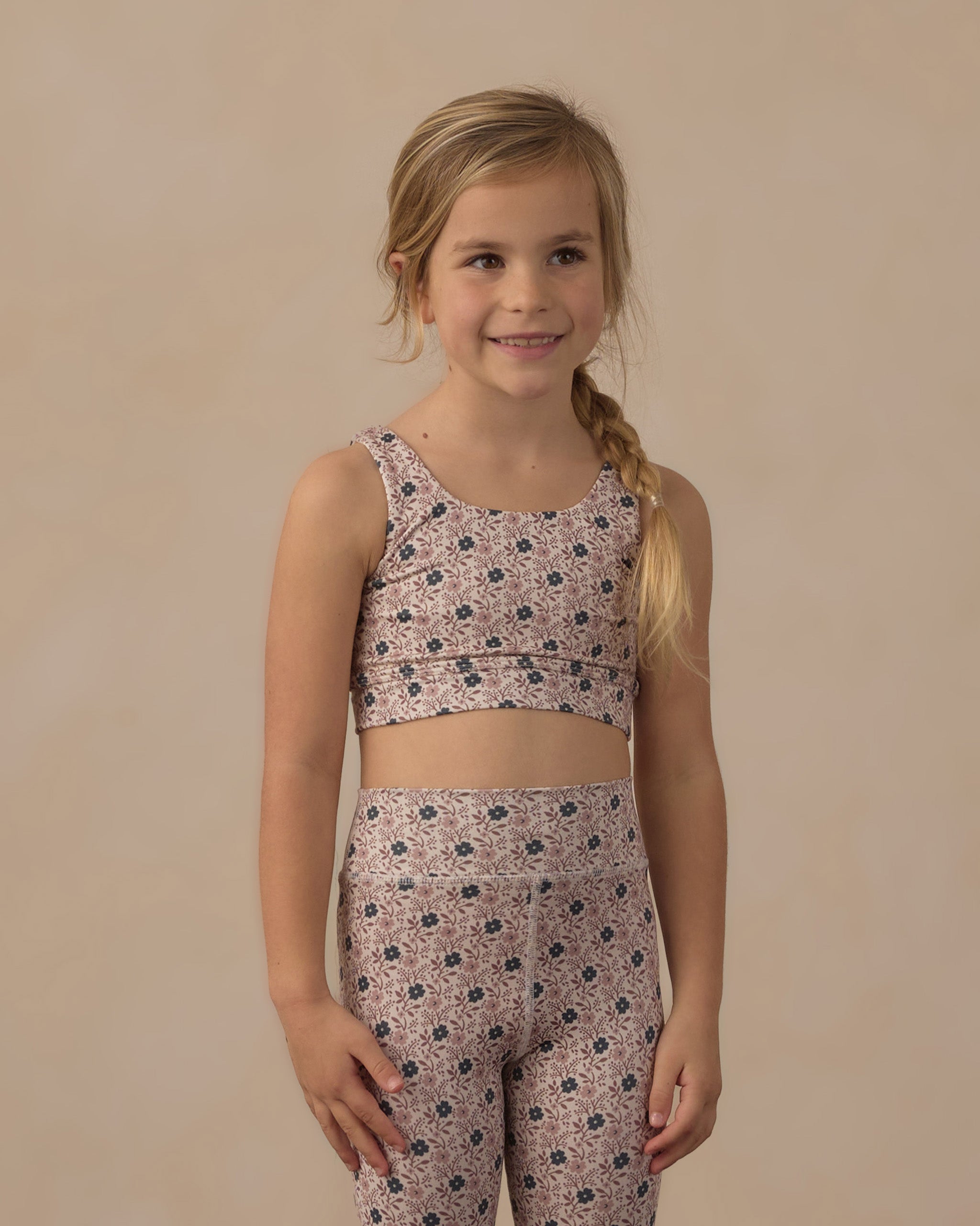 Swift Sports Bra Blue Primrose - Rylee + Cru | Kids Clothes | Trendy Baby Clothes | Modern Infant Outfits |