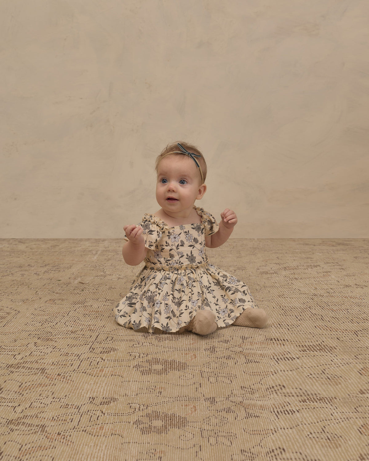 Bandeaux à nœud pour bébé verts, rubis