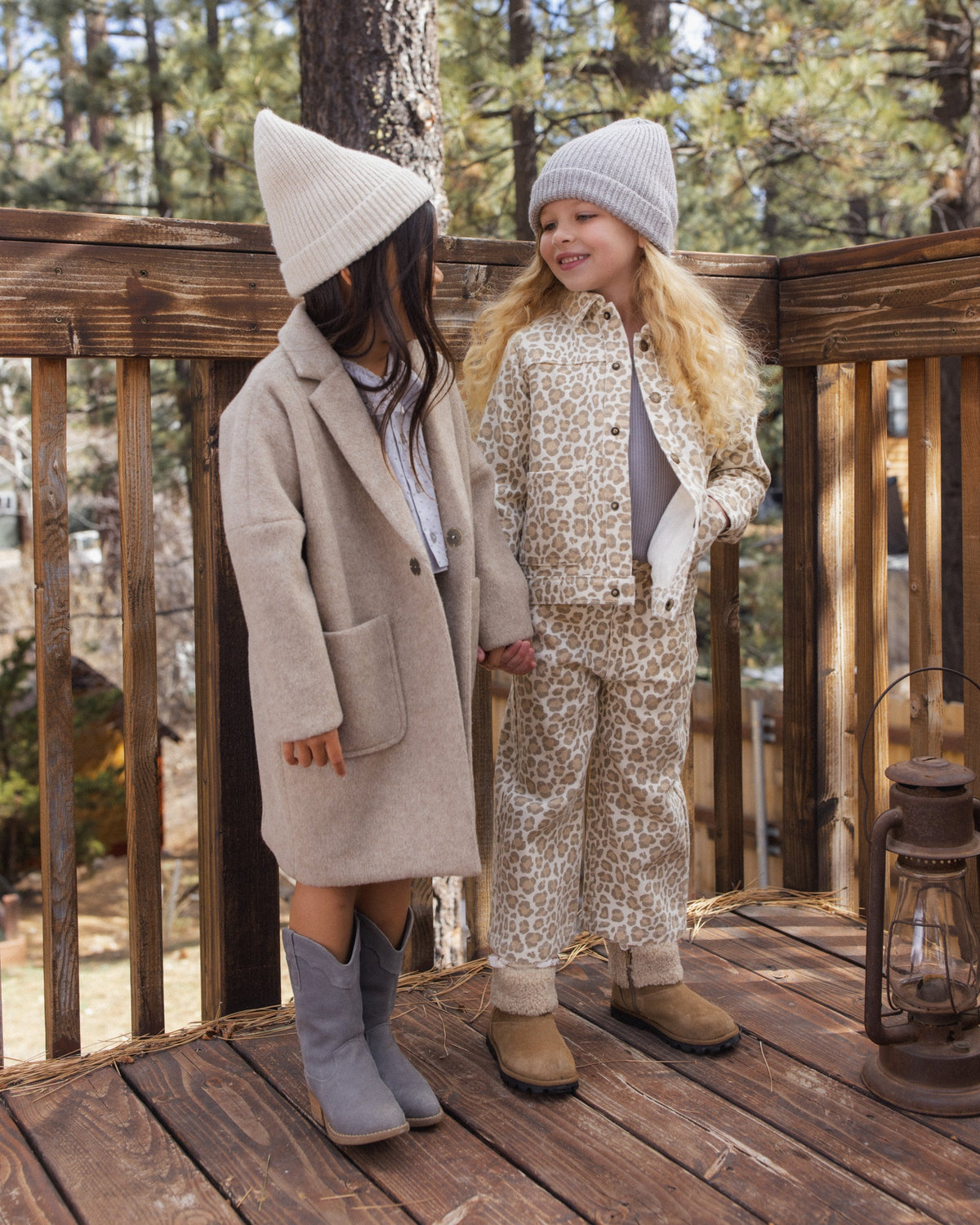 Longline Coat Stone - Rylee + Cru | Kids Clothes | Trendy Baby Clothes | Modern Infant Outfits |
