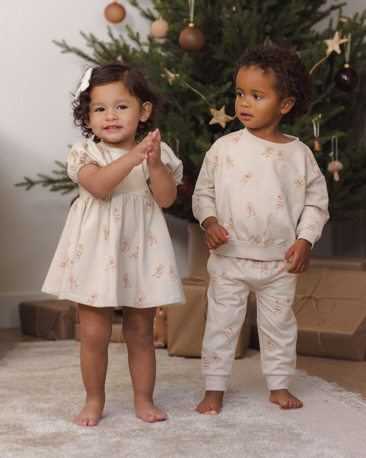 Darla Dress Gingerbread - Rylee + Cru | Kids Clothes | Trendy Baby Clothes | Modern Infant Outfits |