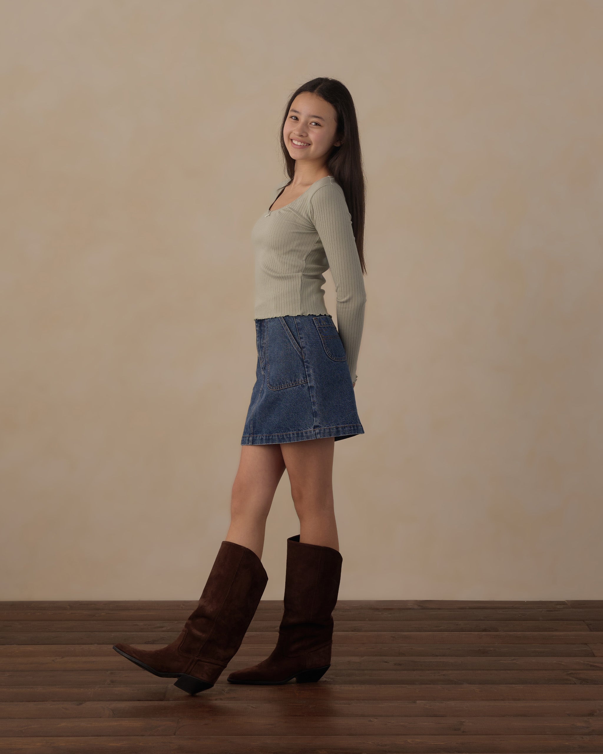 Teen Tennessee Mini Skirt Indigo - Rylee + Cru | Kids Clothes | Trendy Baby Clothes | Modern Infant Outfits |