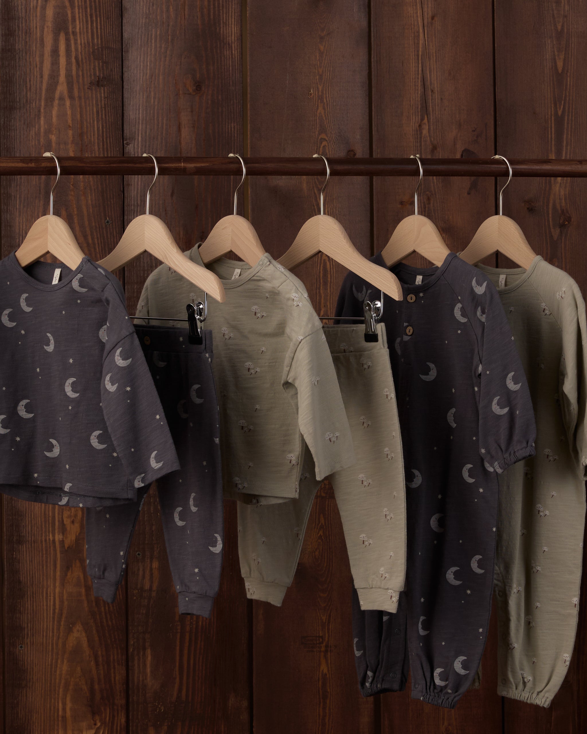 Henley Jumpsuit Moons - Rylee + Cru | Kids Clothes | Trendy Baby Clothes | Modern Infant Outfits |