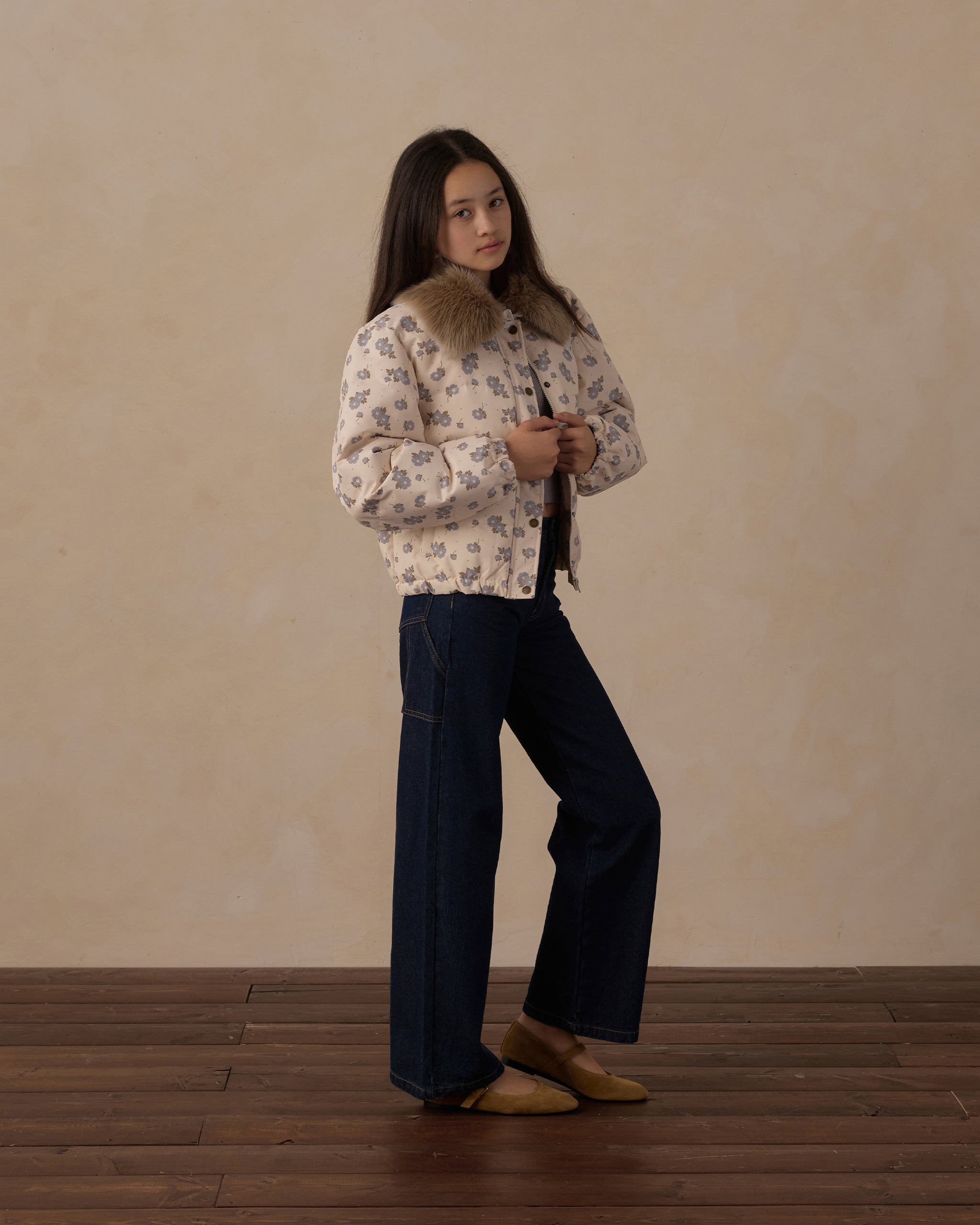Teen Idyllwild Jacket Blue Floral - Rylee + Cru | Kids Clothes | Trendy Baby Clothes | Modern Infant Outfits |