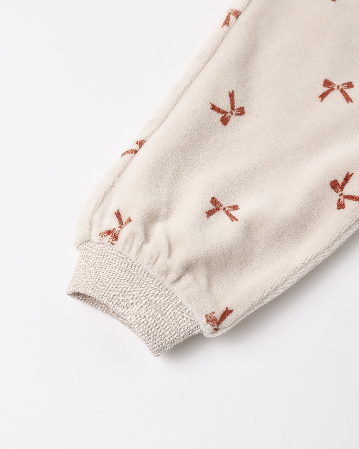 Velour Relaxed Sweatpant Red Bows - Rylee + Cru | Kids Clothes | Trendy Baby Clothes | Modern Infant Outfits |
