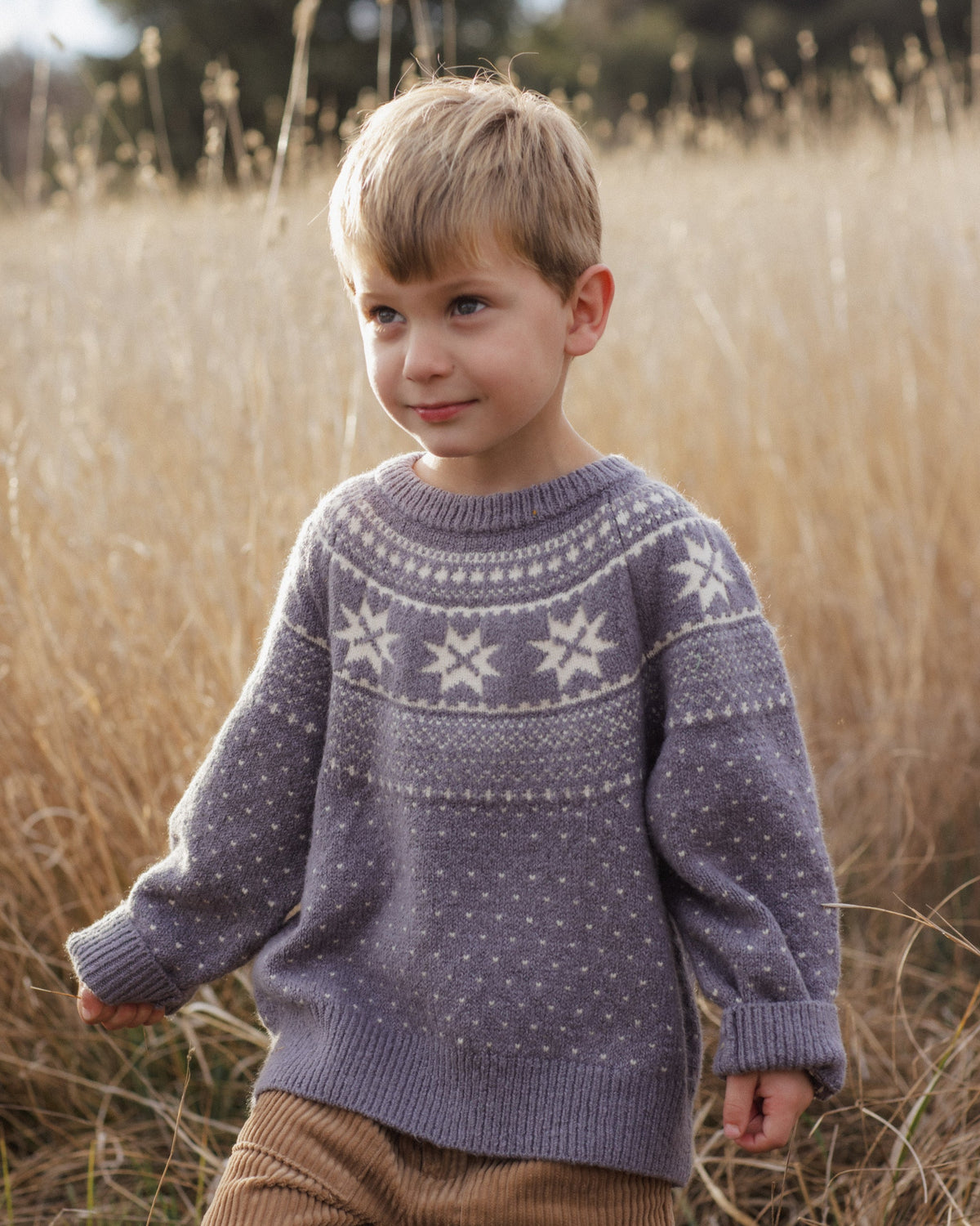 Fair Isle Sweater Slate - Rylee + Cru | Kids Clothes | Trendy Baby Clothes | Modern Infant Outfits |