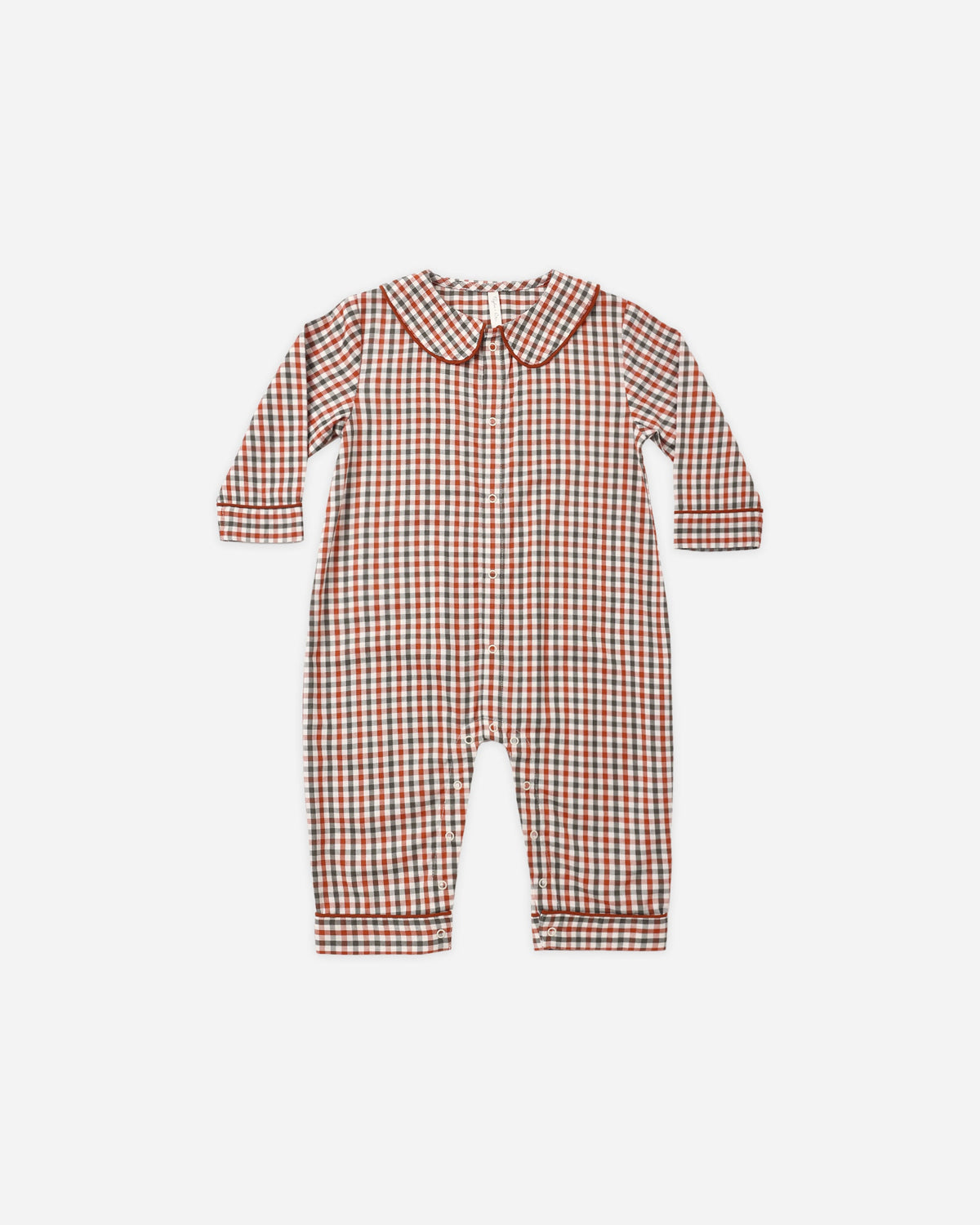 Baby Pajama Romper Holiday Gingham - Rylee + Cru | Kids Clothes | Trendy Baby Clothes | Modern Infant Outfits |