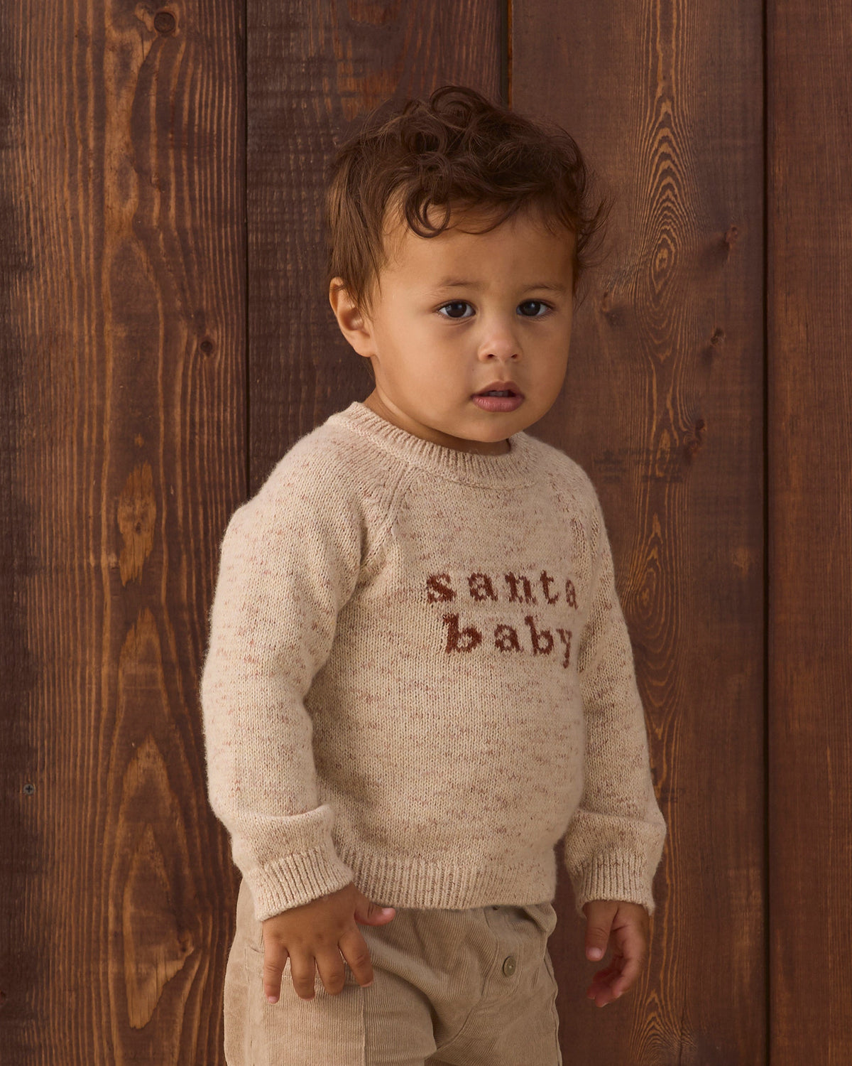 Knit Sweater Santa Baby - Rylee + Cru | Kids Clothes | Trendy Baby Clothes | Modern Infant Outfits |