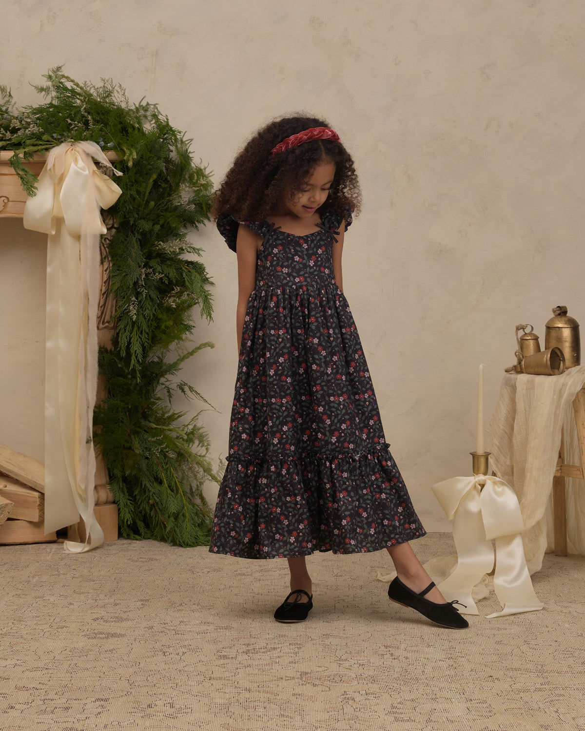 Nanette Dress Winter Vines