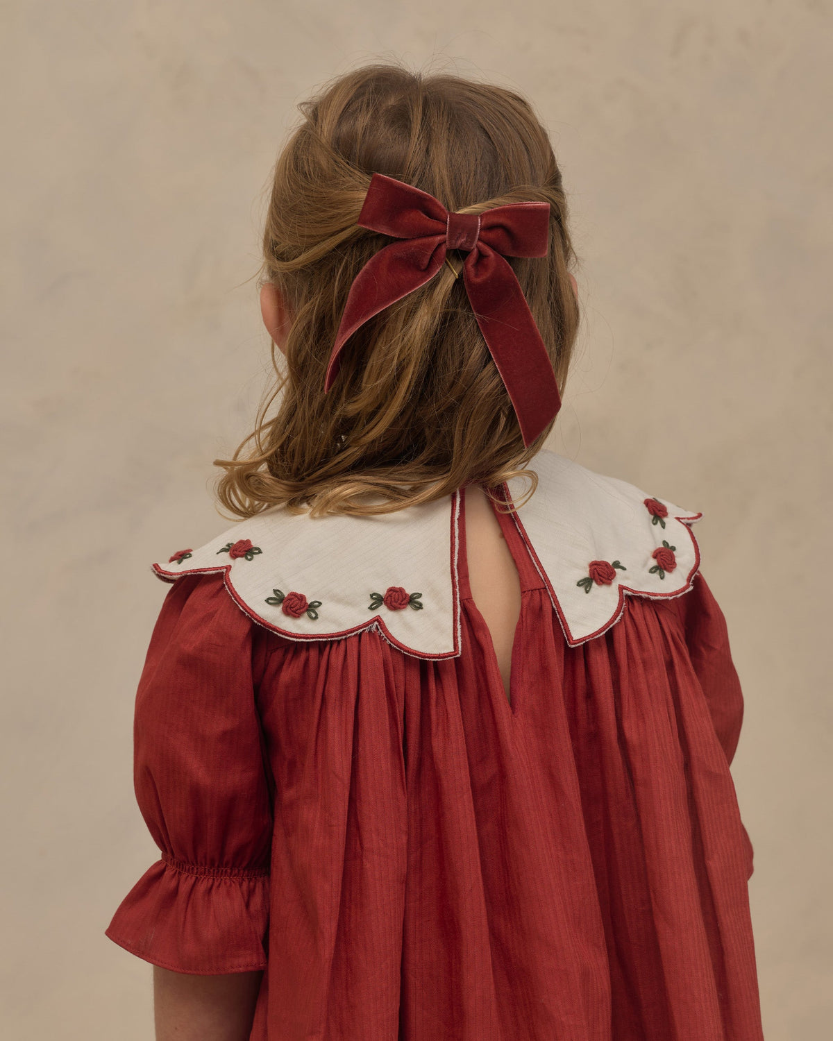 Ensemble de nœuds en velours Vert, Rubis