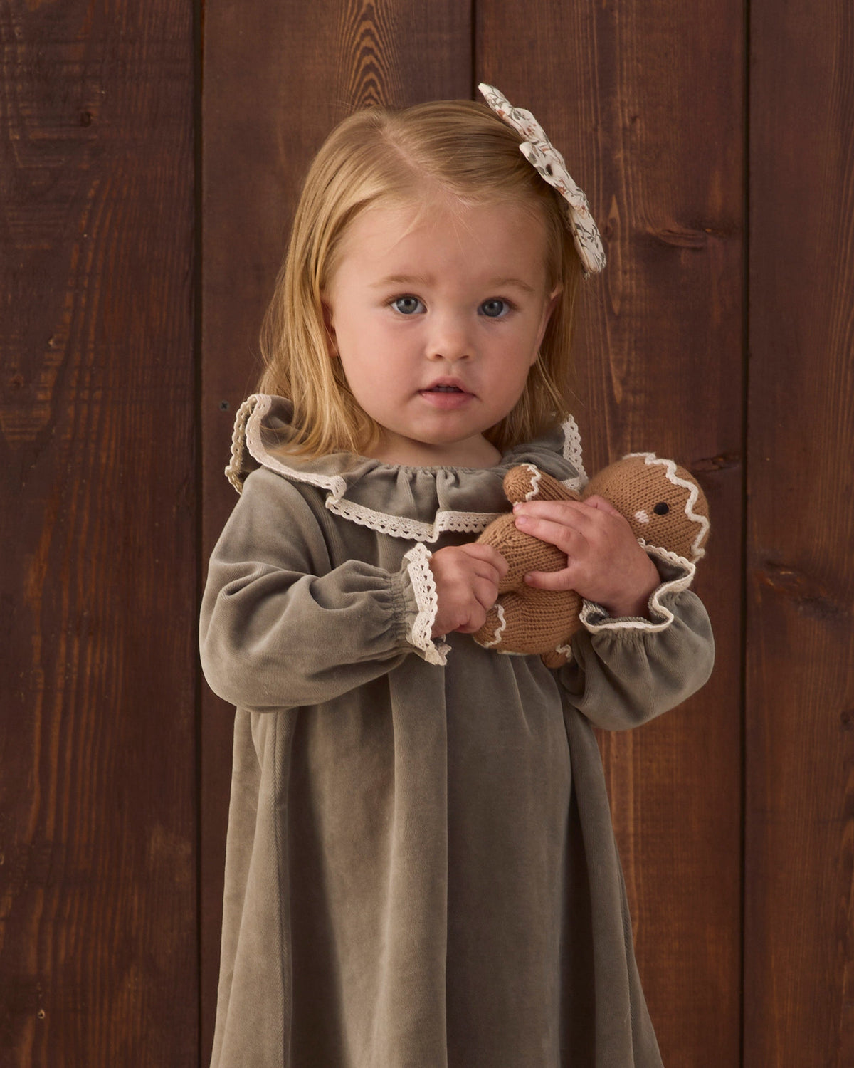 Velour Baby Dress Spruce - Rylee + Cru | Kids Clothes | Trendy Baby Clothes | Modern Infant Outfits |