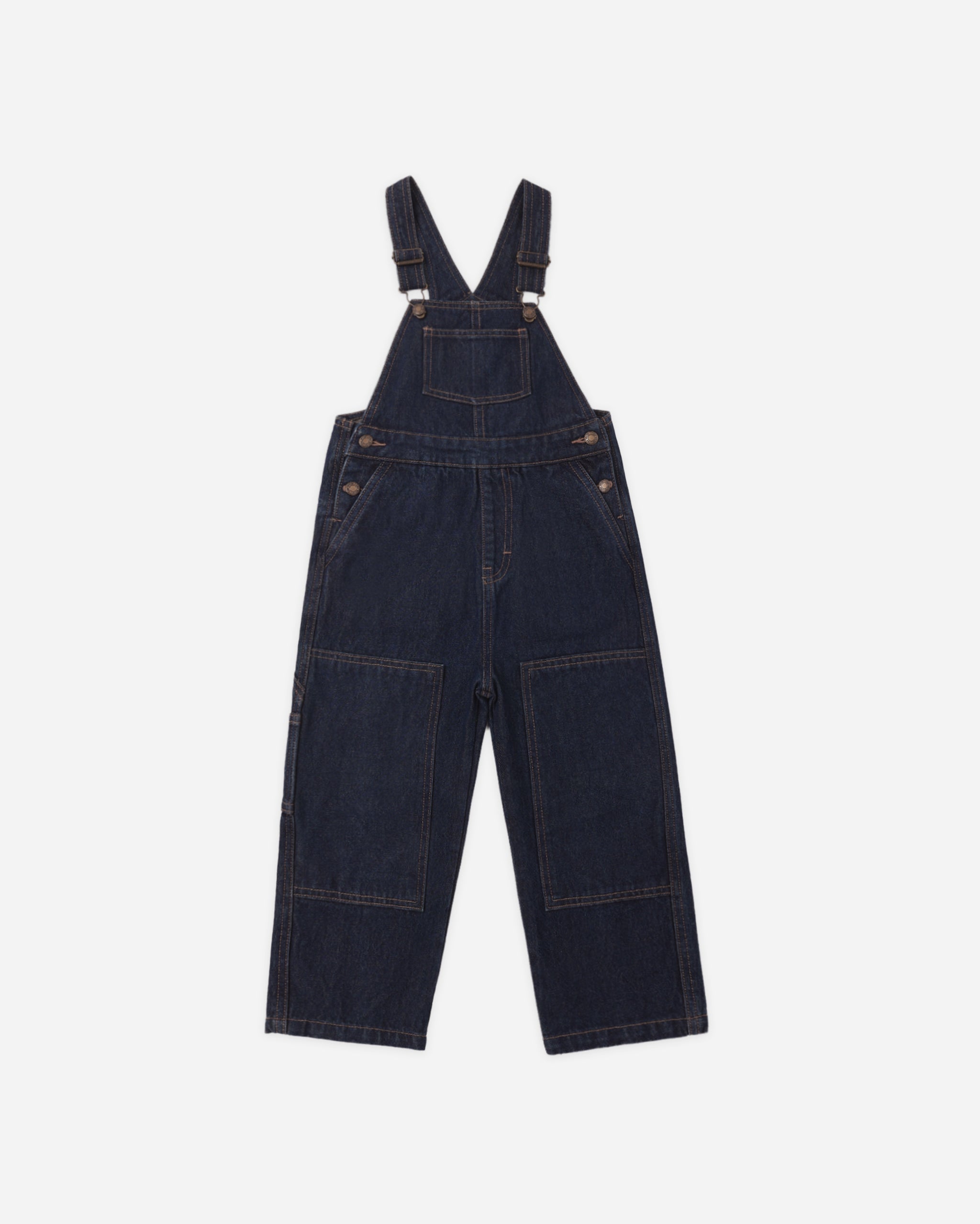 Utility Overall Dark Indigo - Rylee + Cru | Kids Clothes | Trendy Baby Clothes | Modern Infant Outfits |