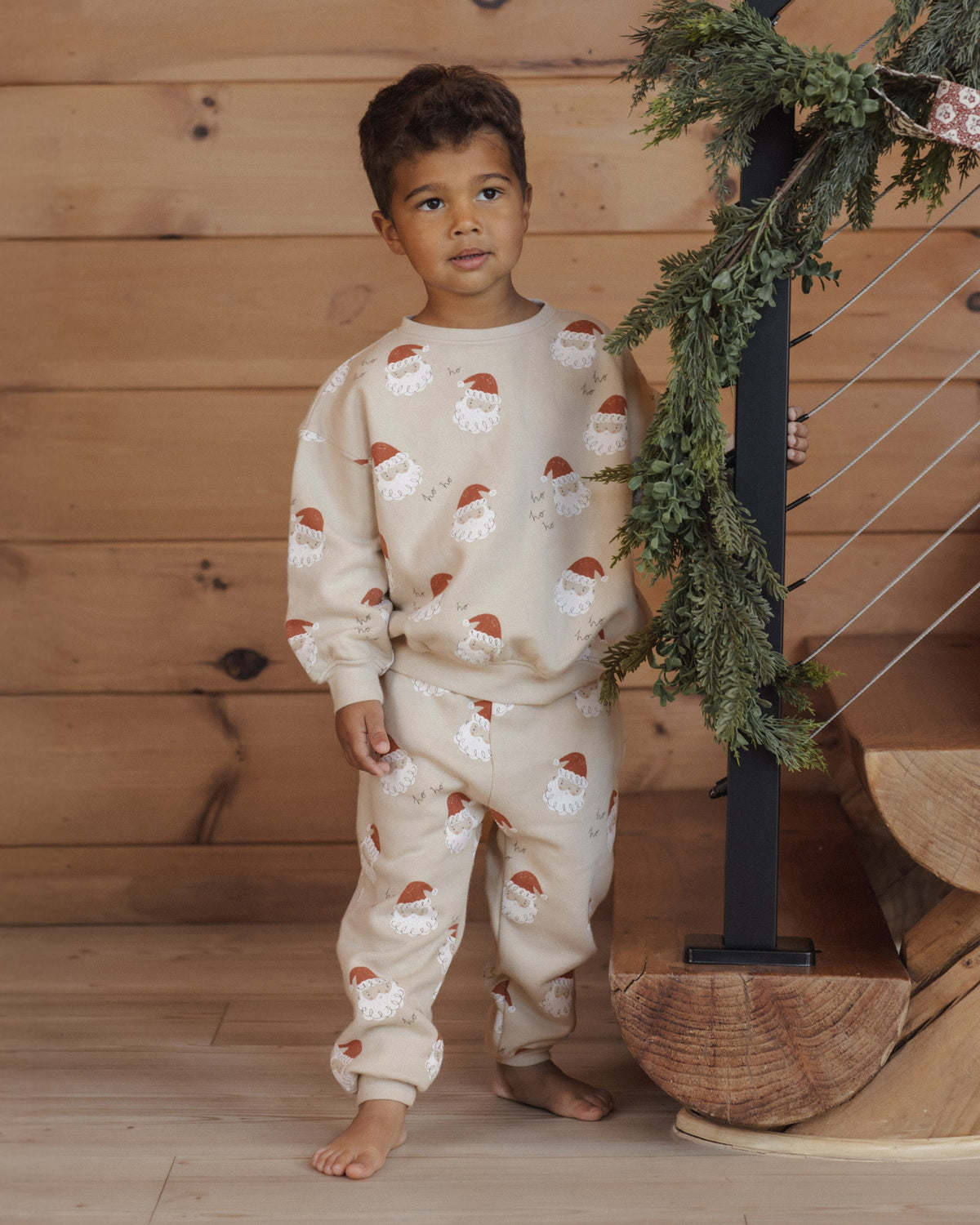 Relaxed Sweatshirt Santa - Rylee + Cru | Kids Clothes | Trendy Baby Clothes | Modern Infant Outfits |