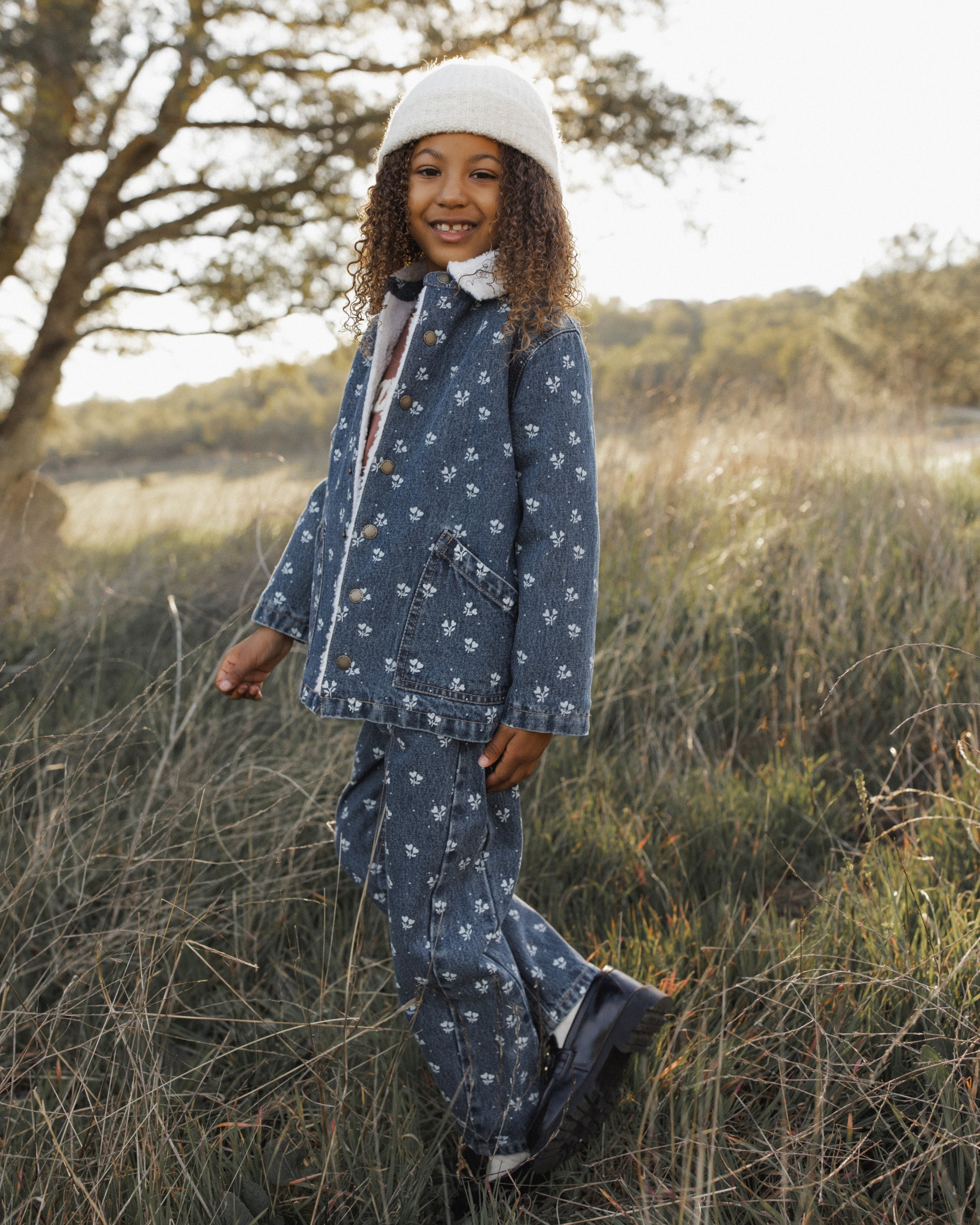 Barrel Pant Heart Ditsy - Rylee + Cru | Kids Clothes | Trendy Baby Clothes | Modern Infant Outfits |