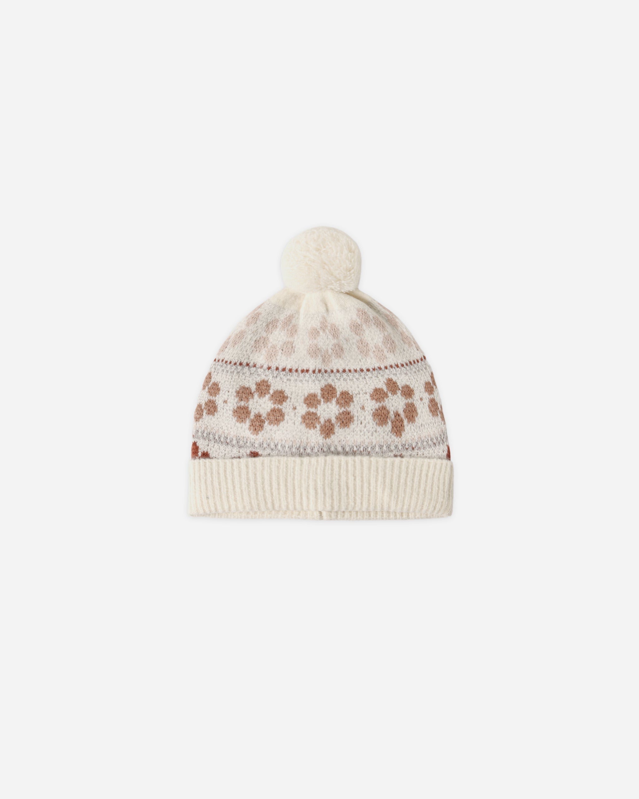 Beanie Flower Fair Isle - Rylee + Cru | Kids Clothes | Trendy Baby Clothes | Modern Infant Outfits |