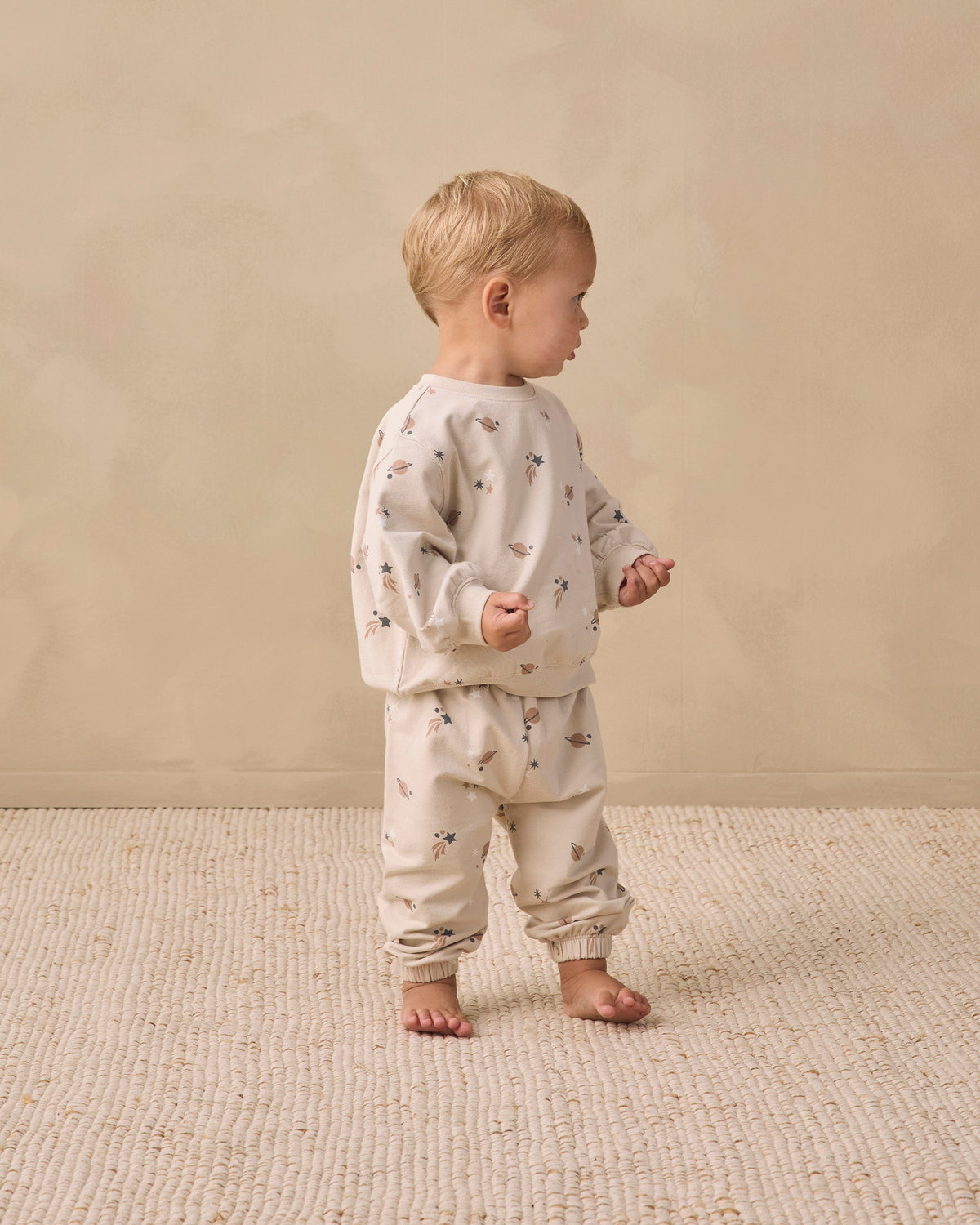 Oversized Crew Sweatshirt Space - Rylee + Cru | Kids Clothes | Trendy Baby Clothes | Modern Infant Outfits |